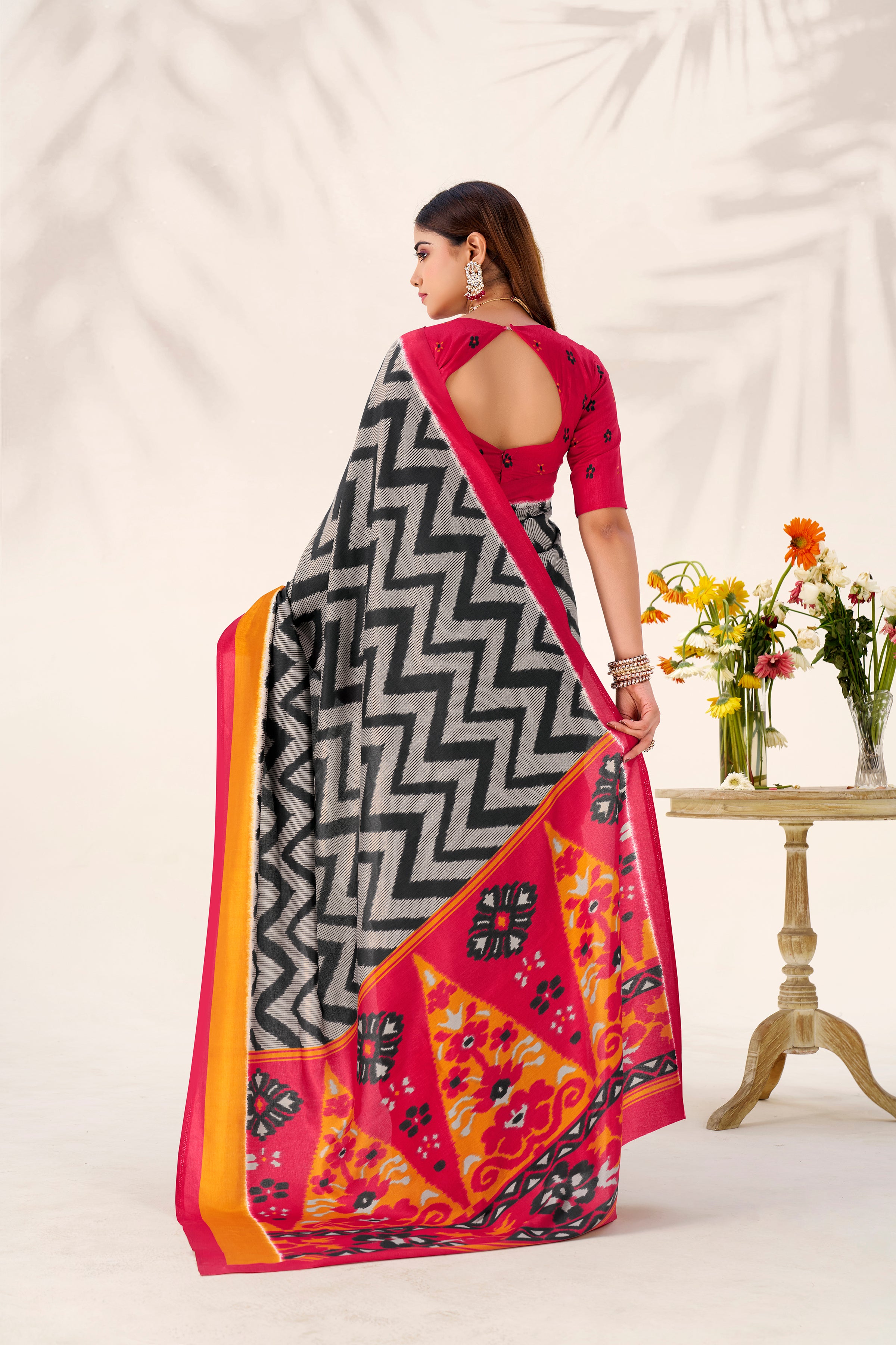 Tussar Silk Printed Saree