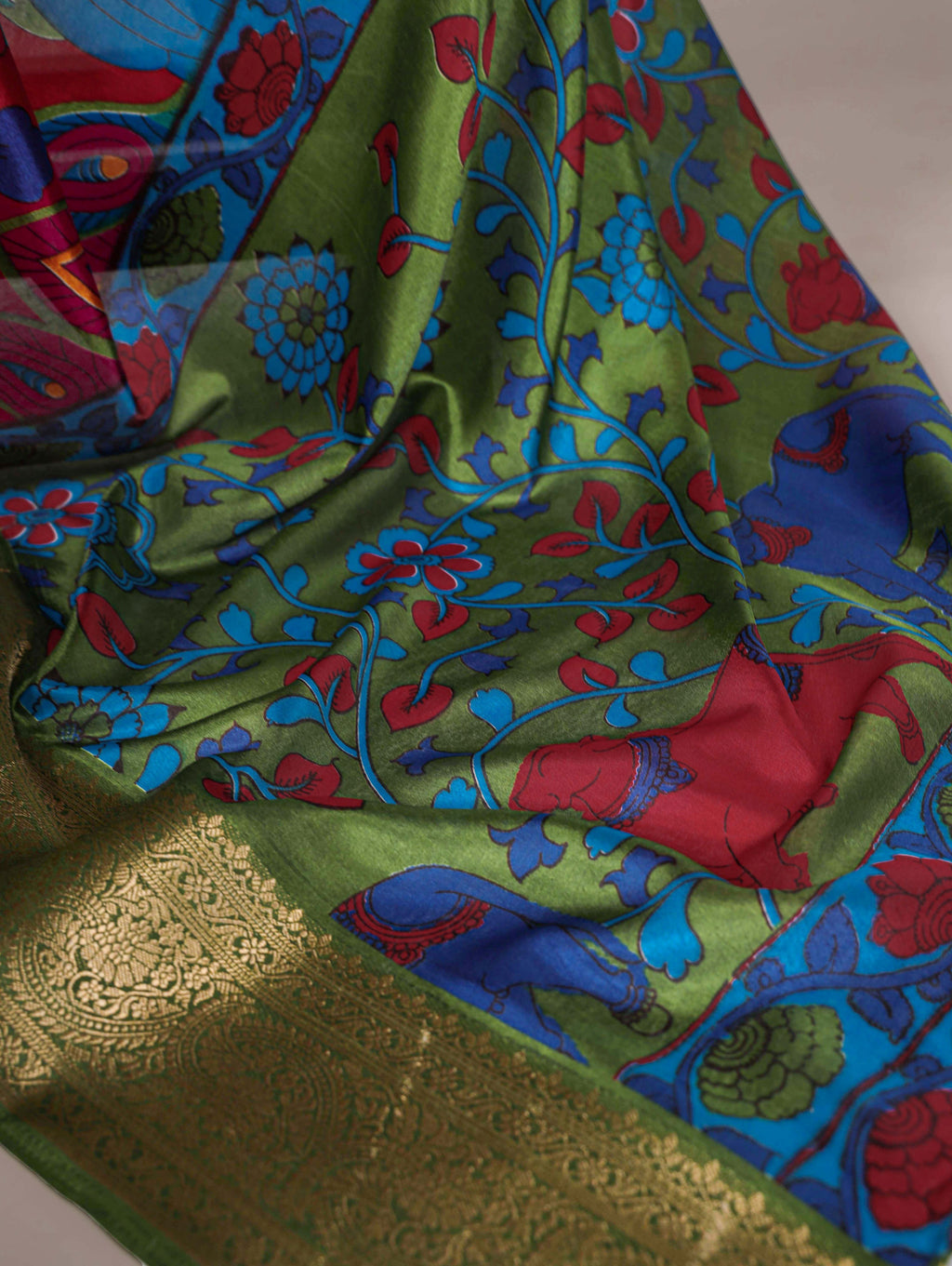 Tussar Silk Printed Saree For Women