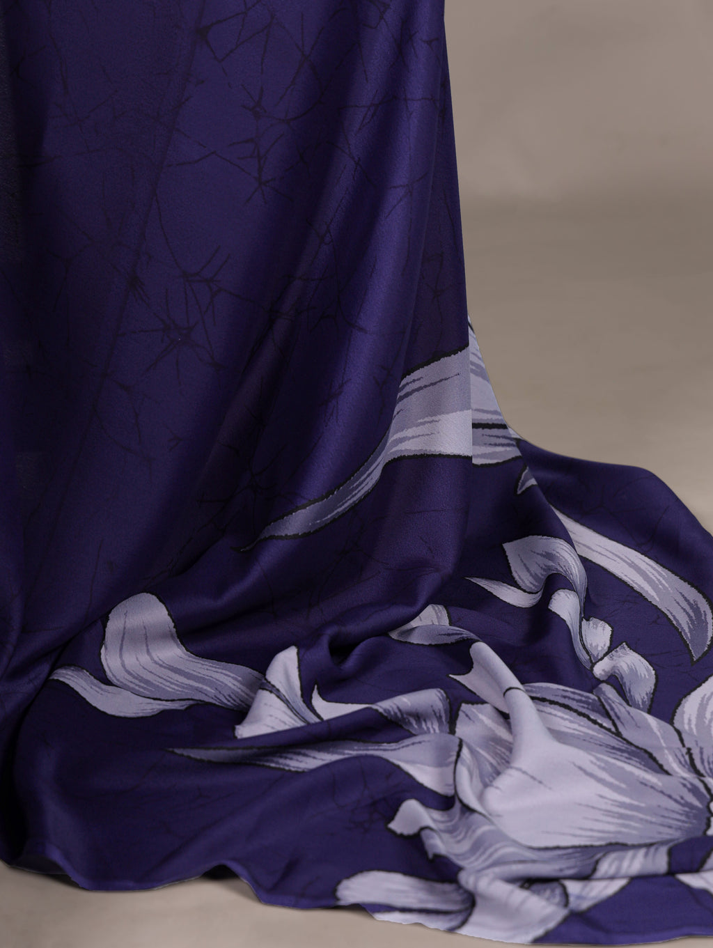 Satin Silk Floral Printed Saree