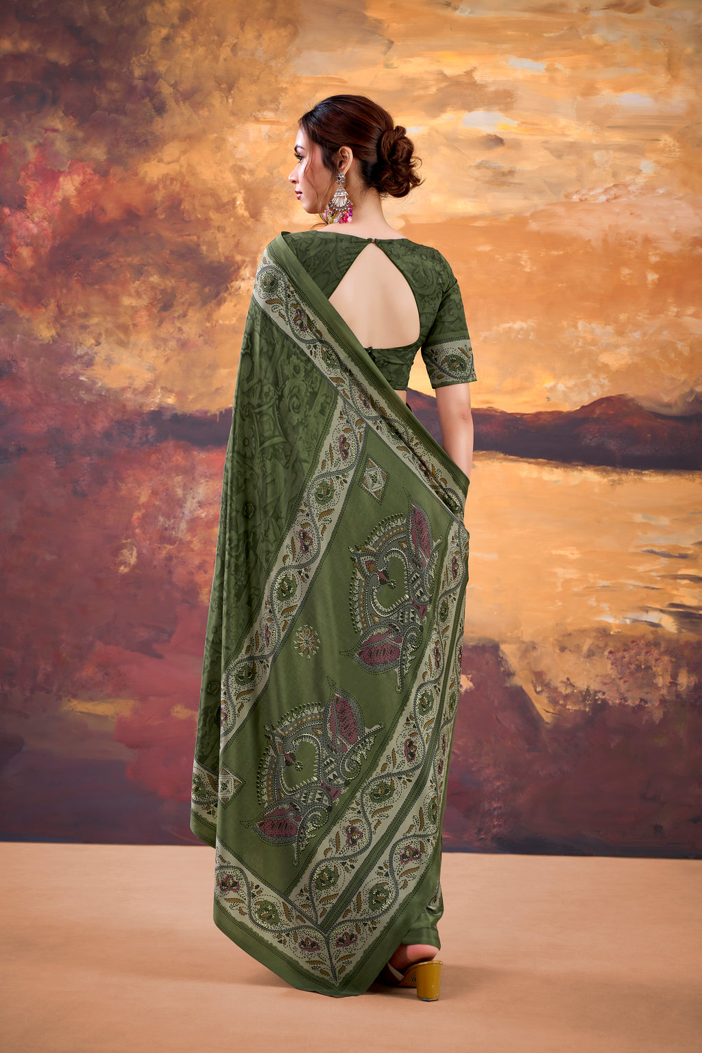 Crepe Printed Saree