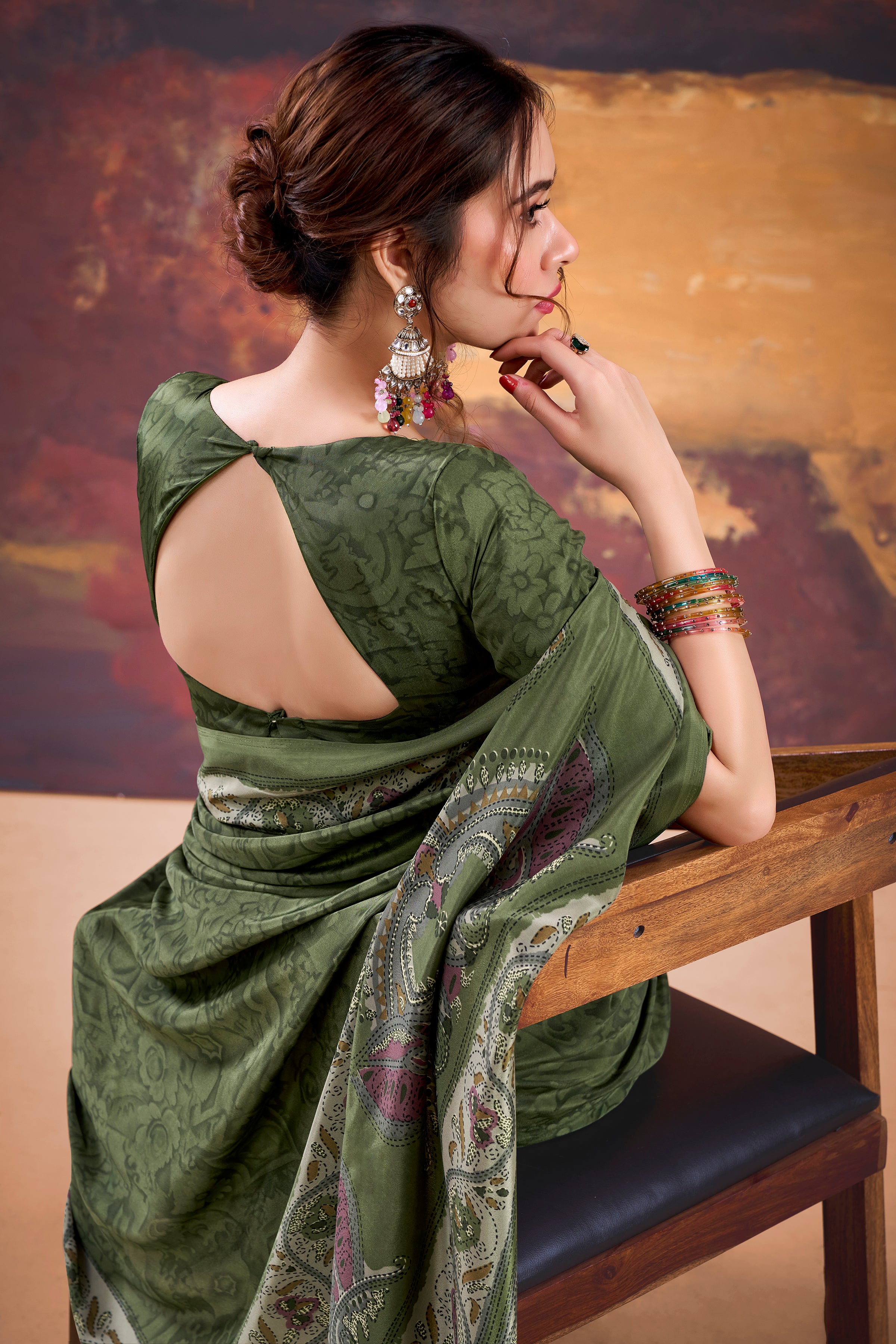 Crepe Printed Saree