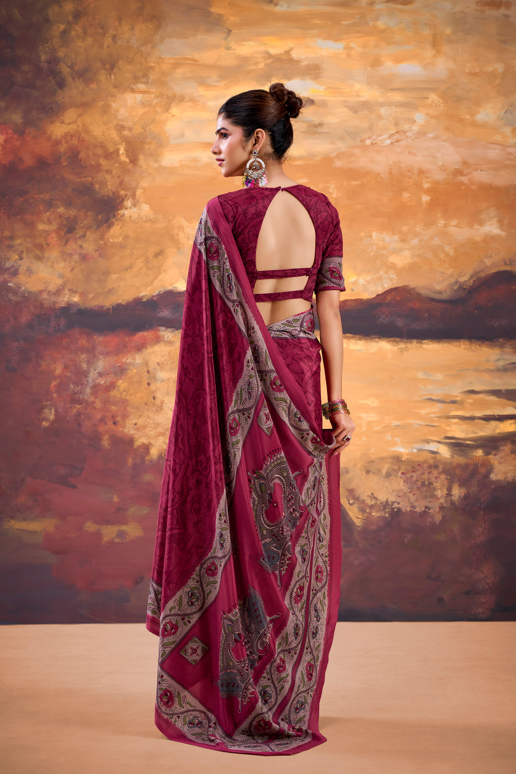 Crepe Printed Saree