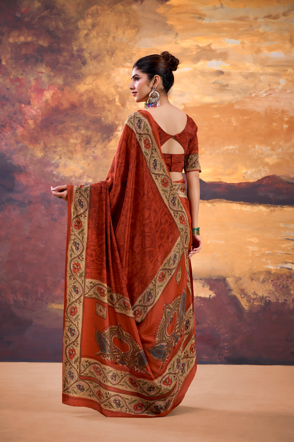 Crepe Printed Saree