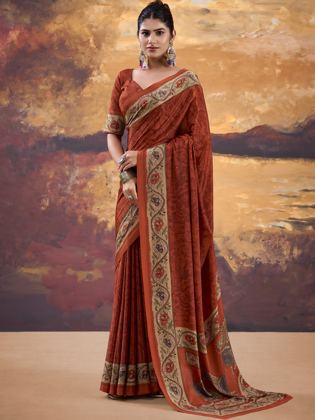 Crepe Printed Saree