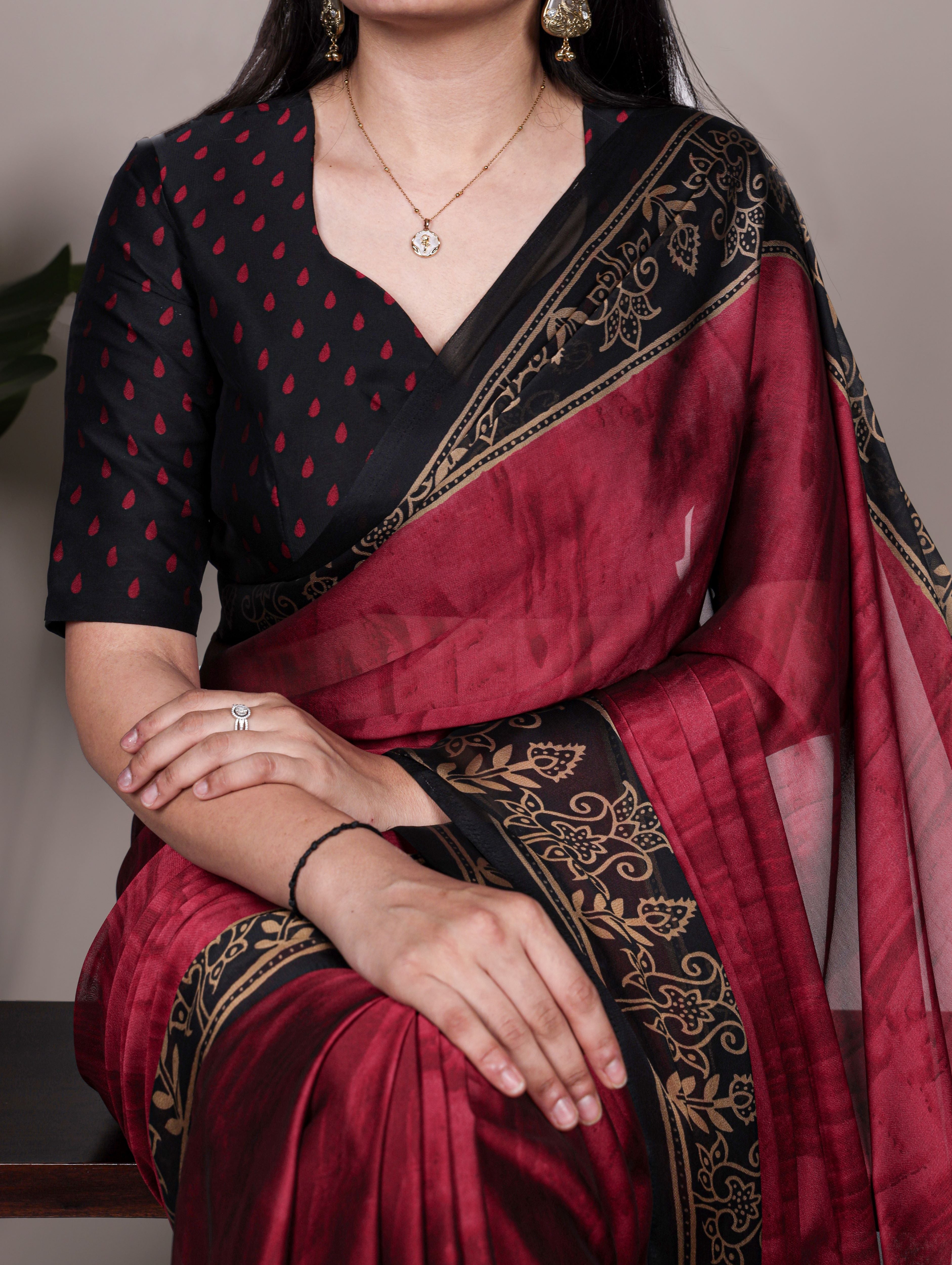Rangoli Silk Printed Saree For Women