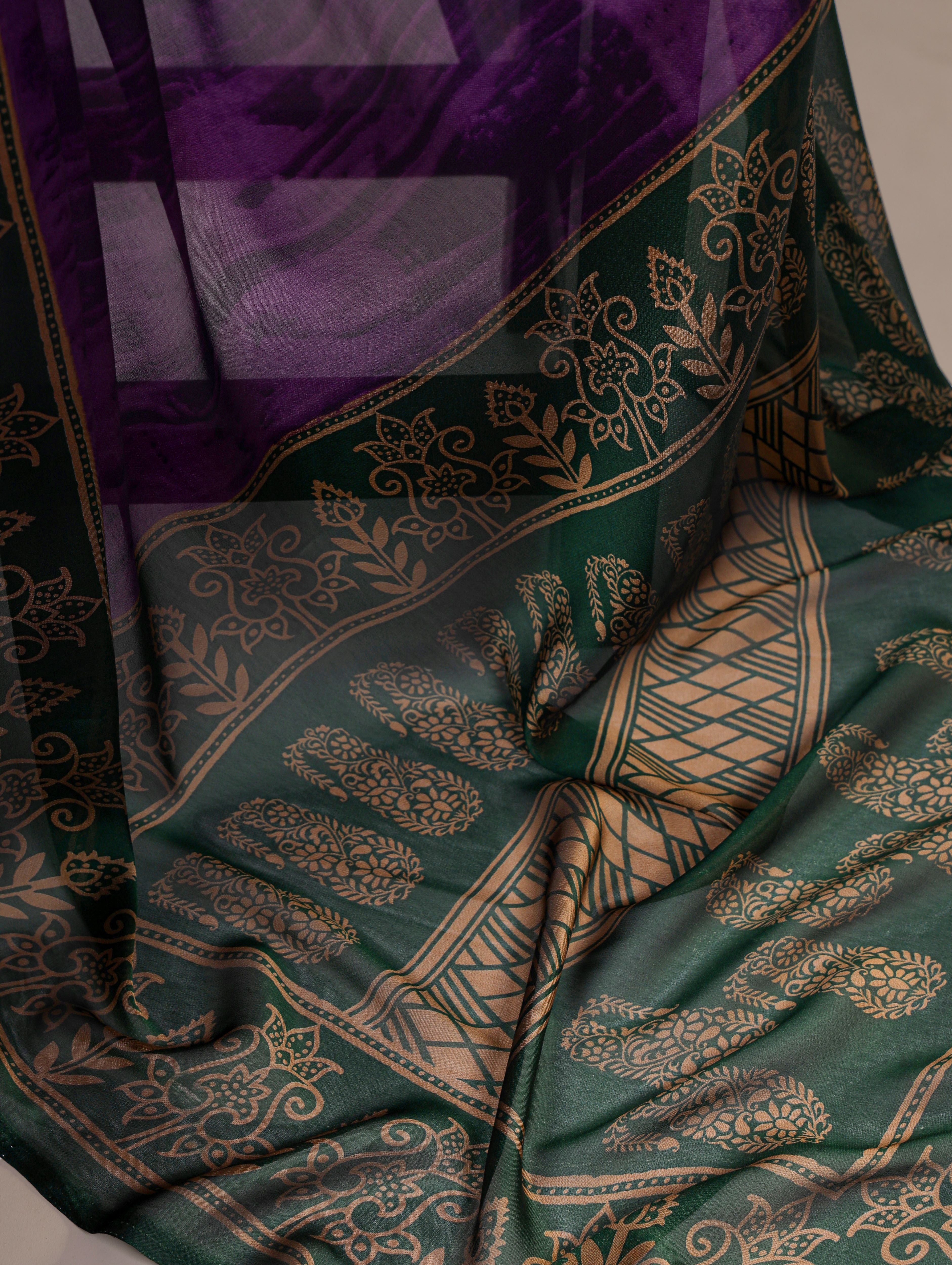 Rangoli Silk Printed Saree For Women