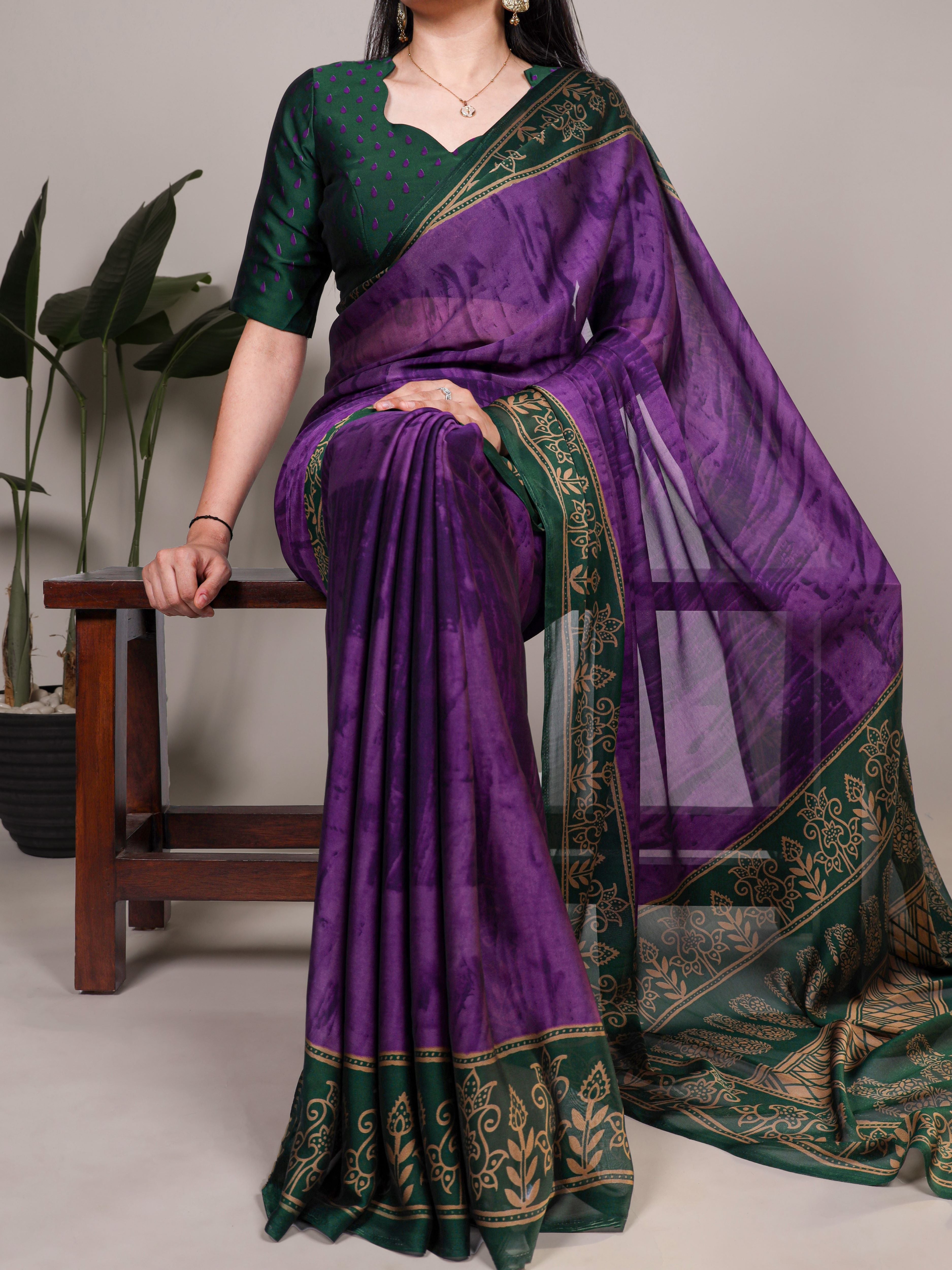 Rangoli Silk Printed Saree For Women