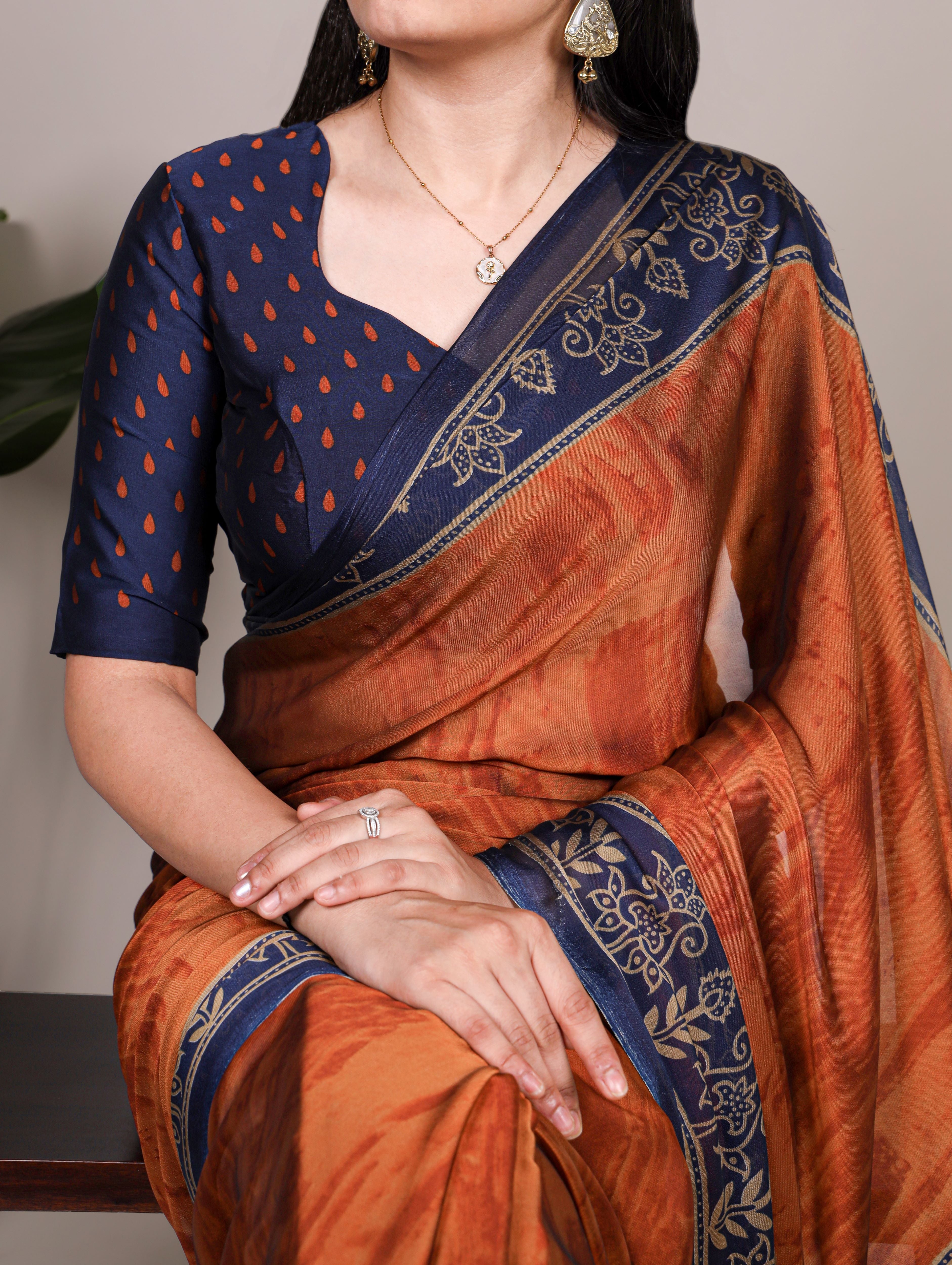 Rangoli Silk Printed Saree For Women