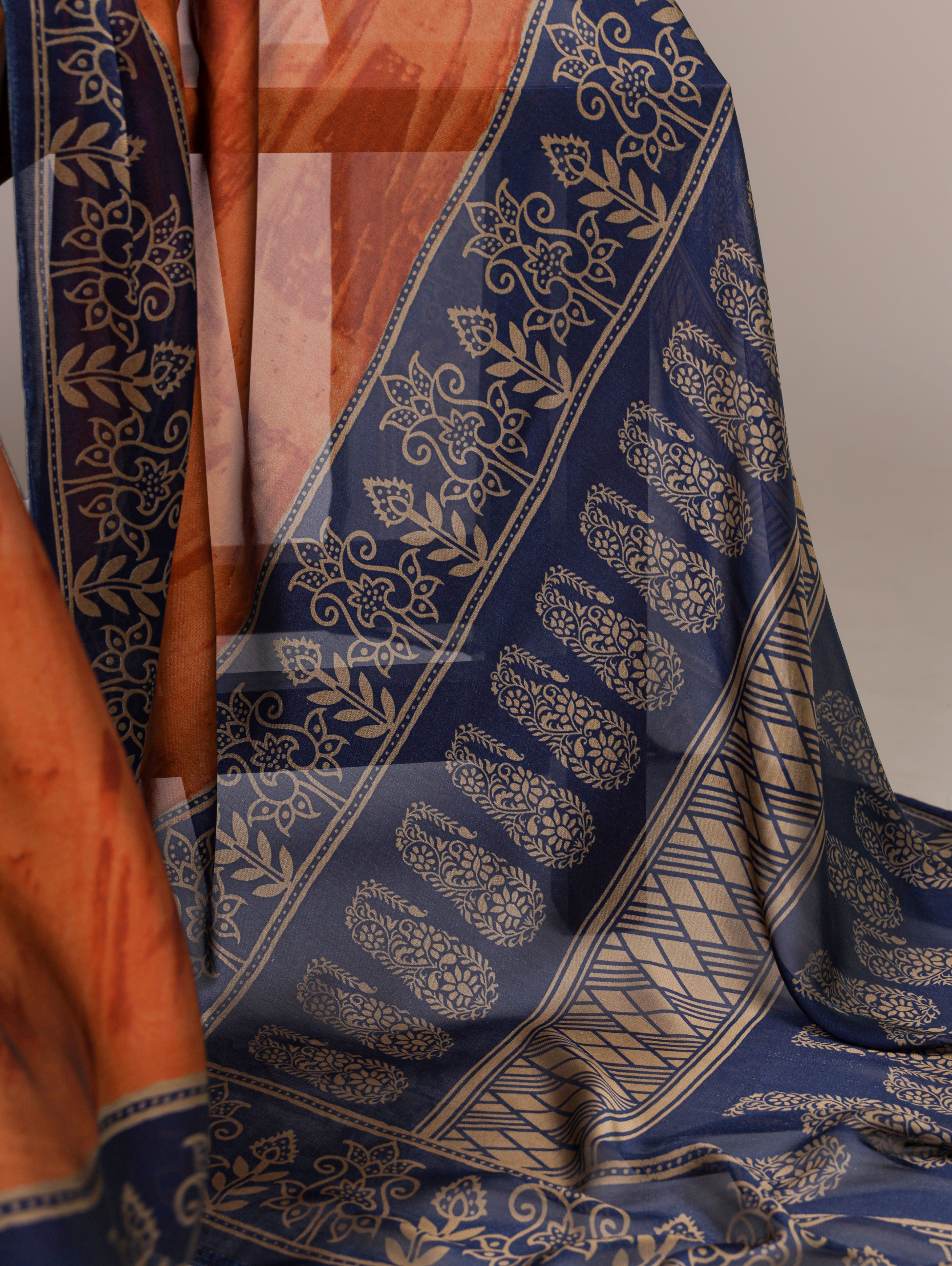Rangoli Silk Printed Saree For Women