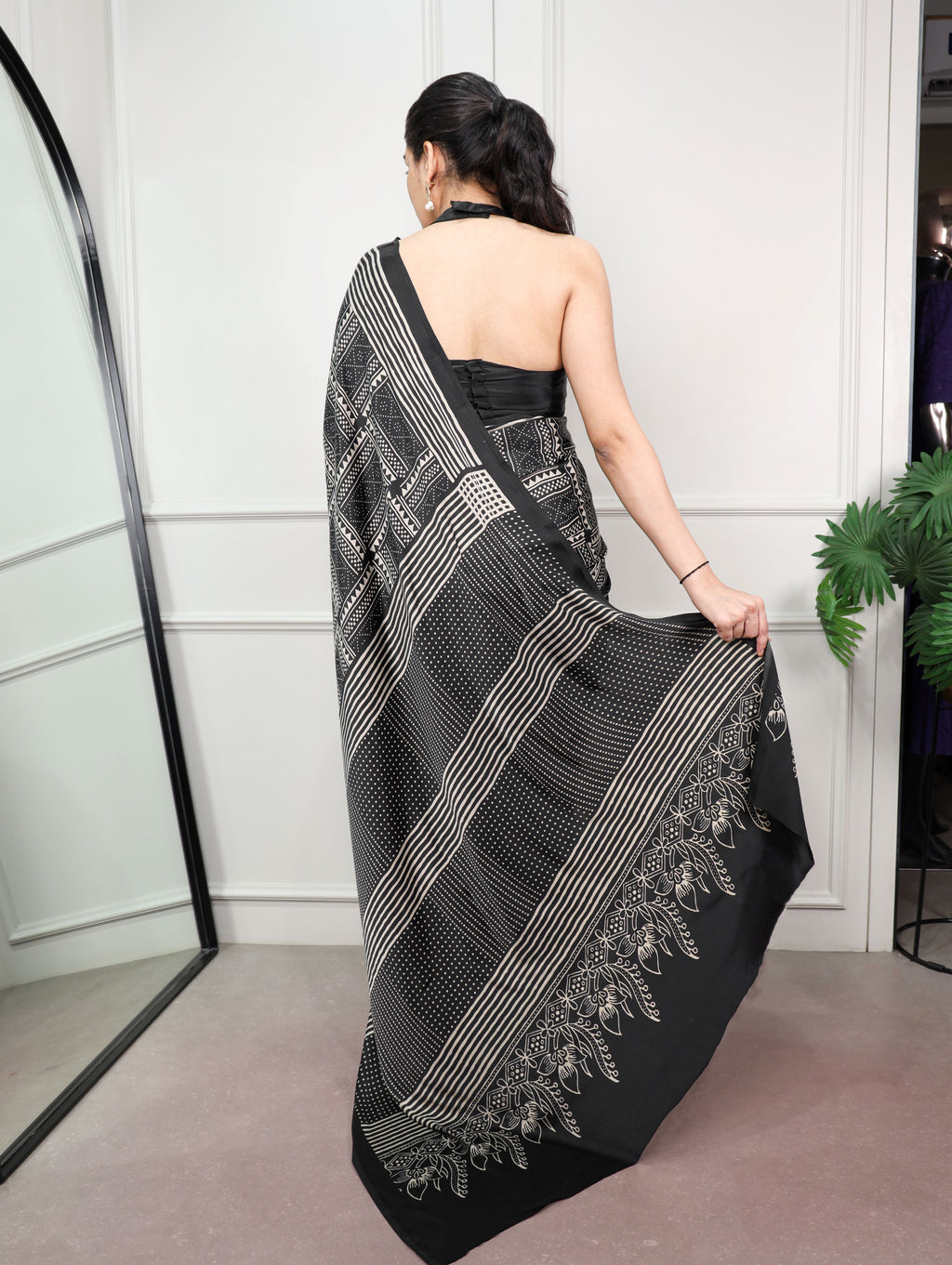 Satin Silk Printed Saree