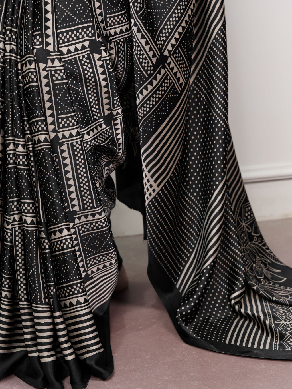 Satin Silk Printed Saree