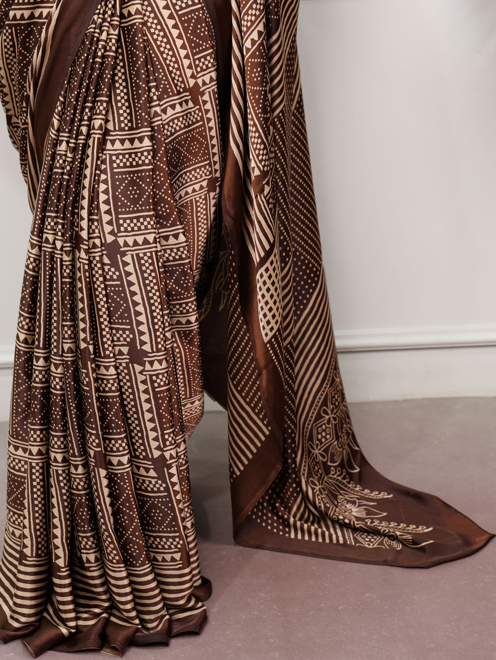 Satin Silk Printed Saree