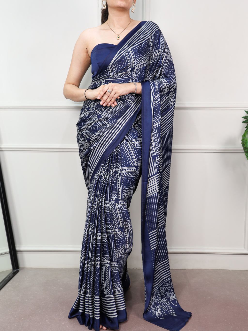 Satin Silk Printed Saree