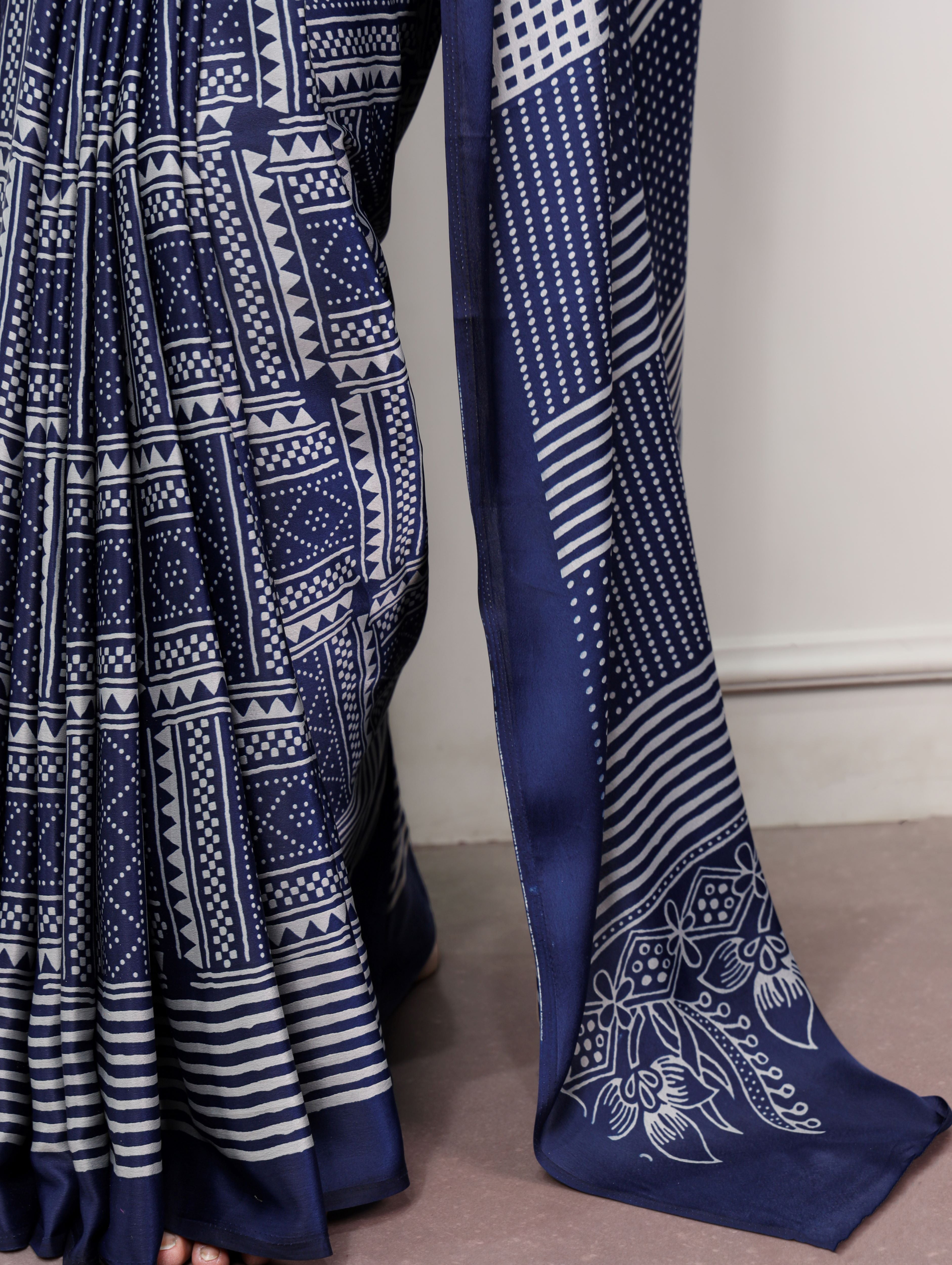 Satin Silk Printed Saree