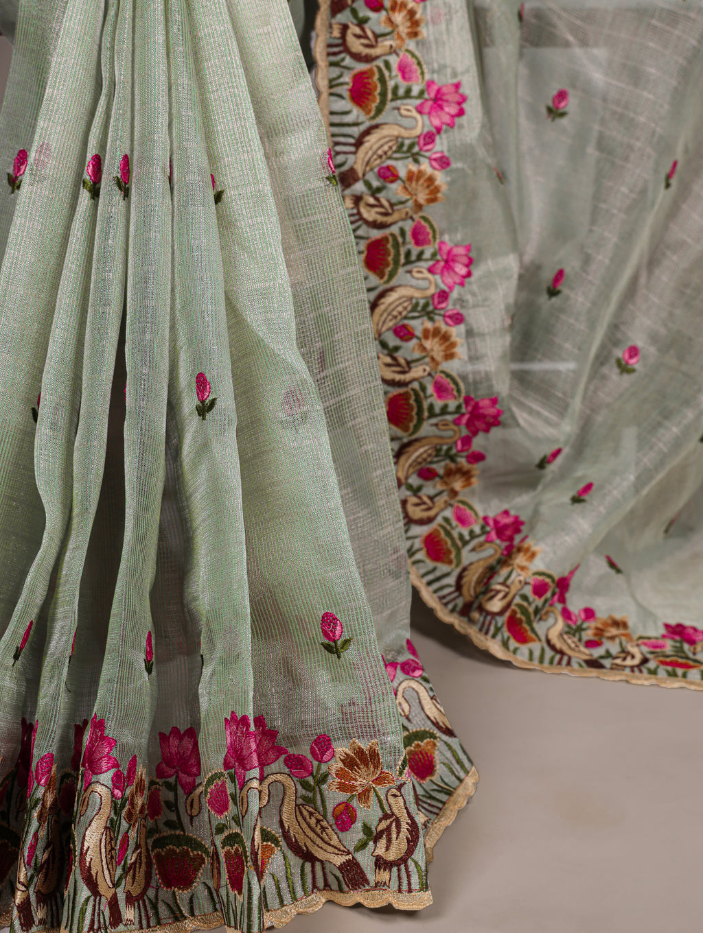 Zari Kota Tissue Saree For Women