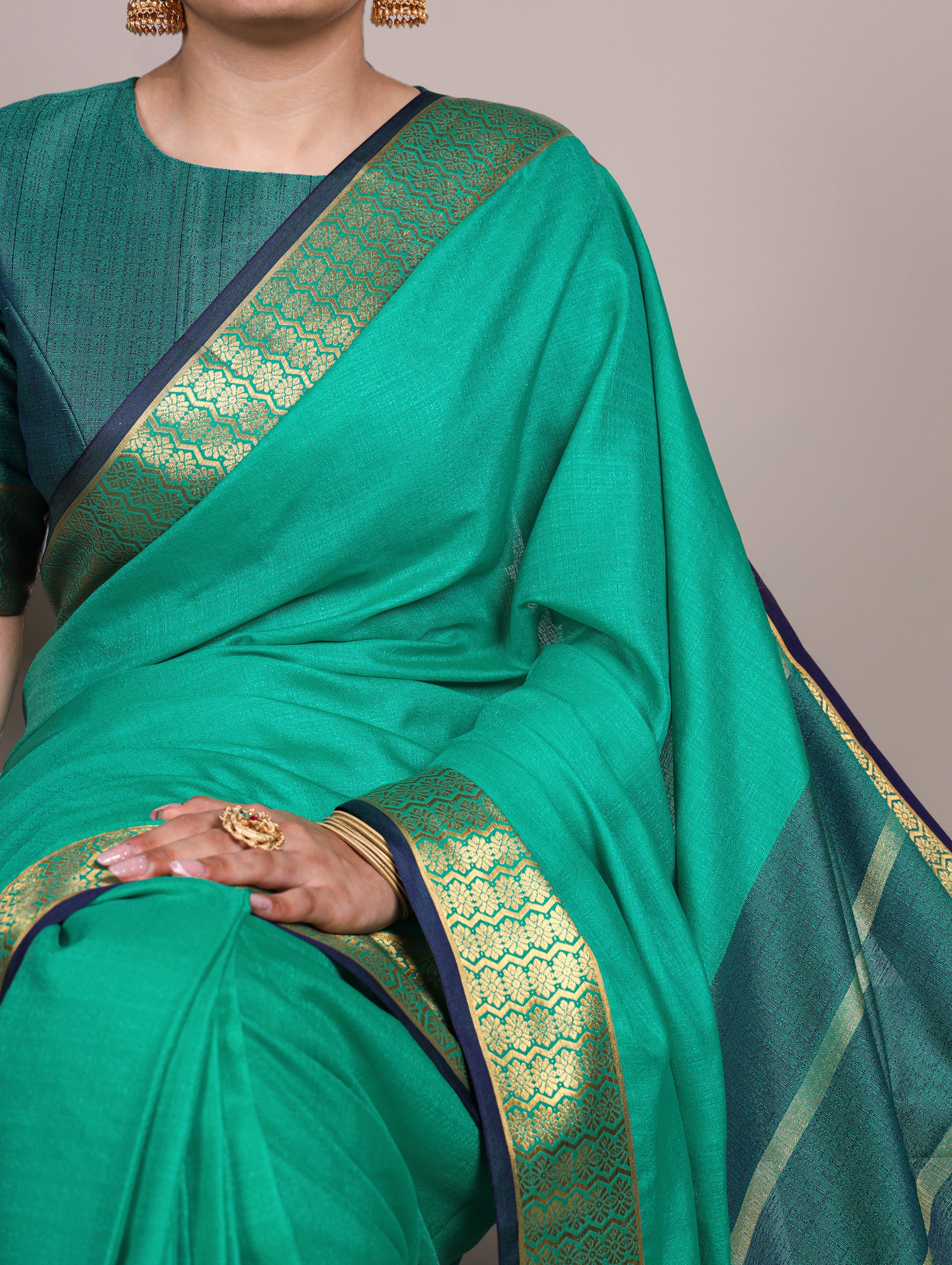 Poly Cotton Saree For Women