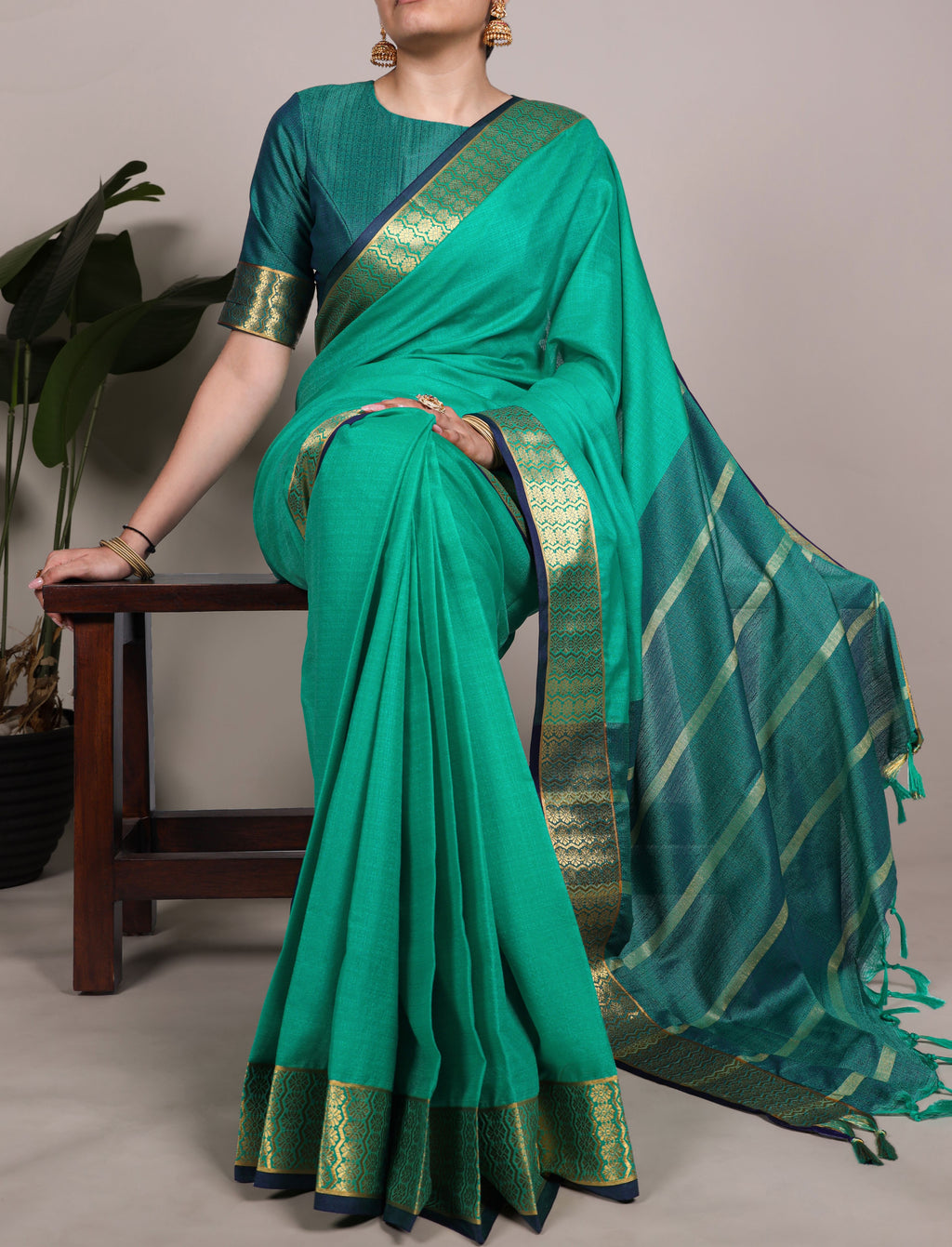 Poly Cotton Saree For Women