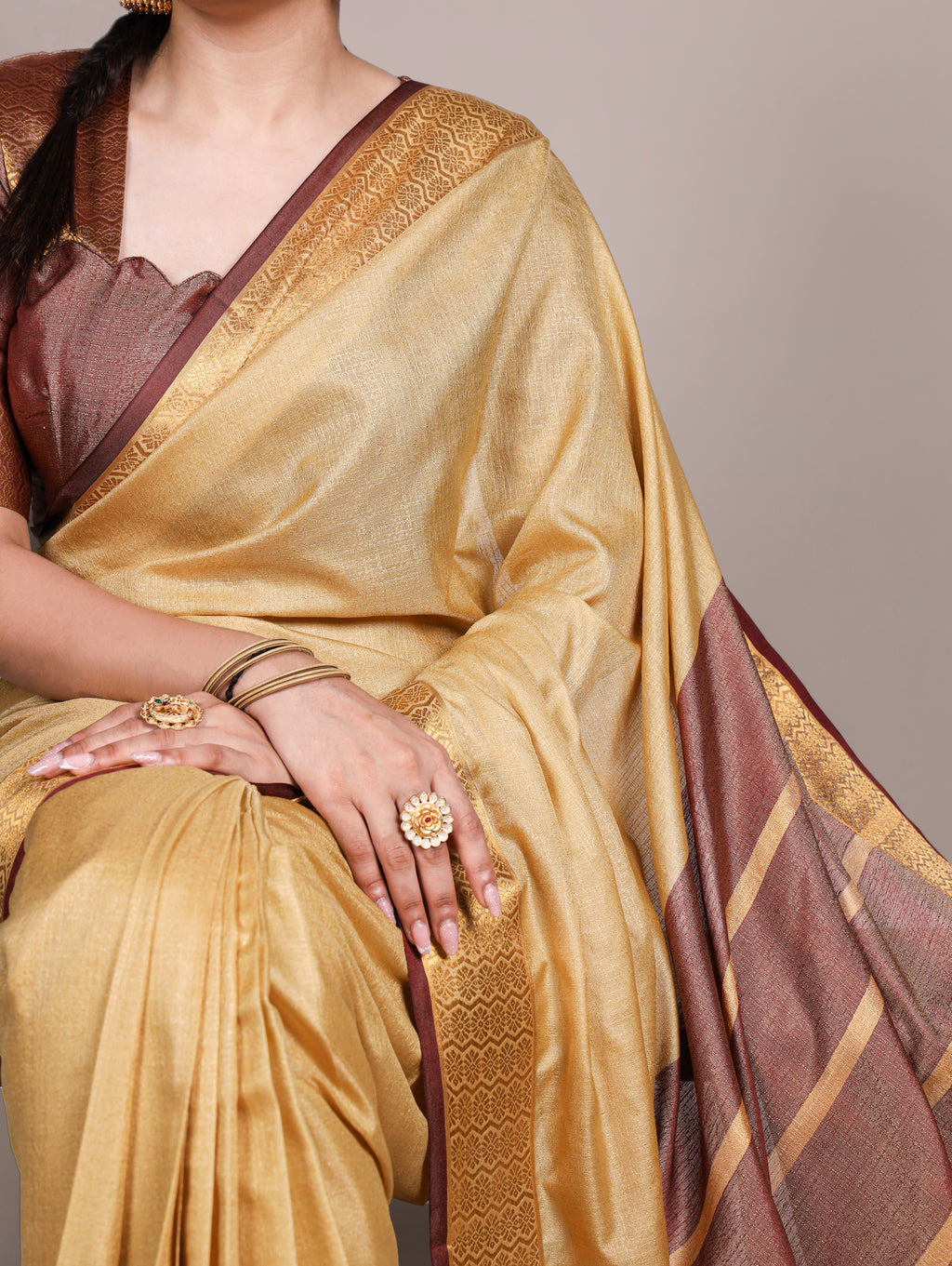 Poly Cotton Saree For Women