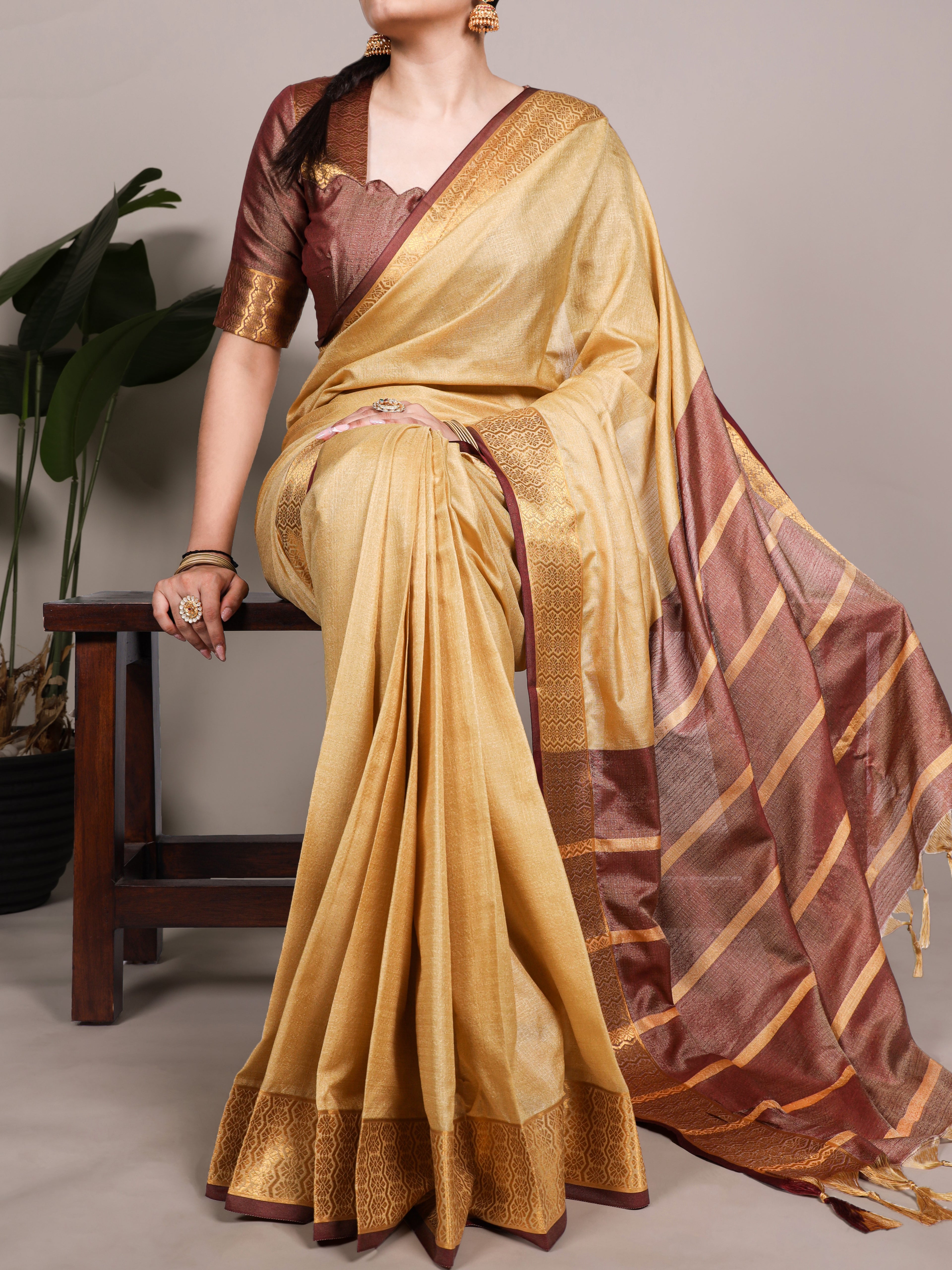 Poly Cotton Saree For Women