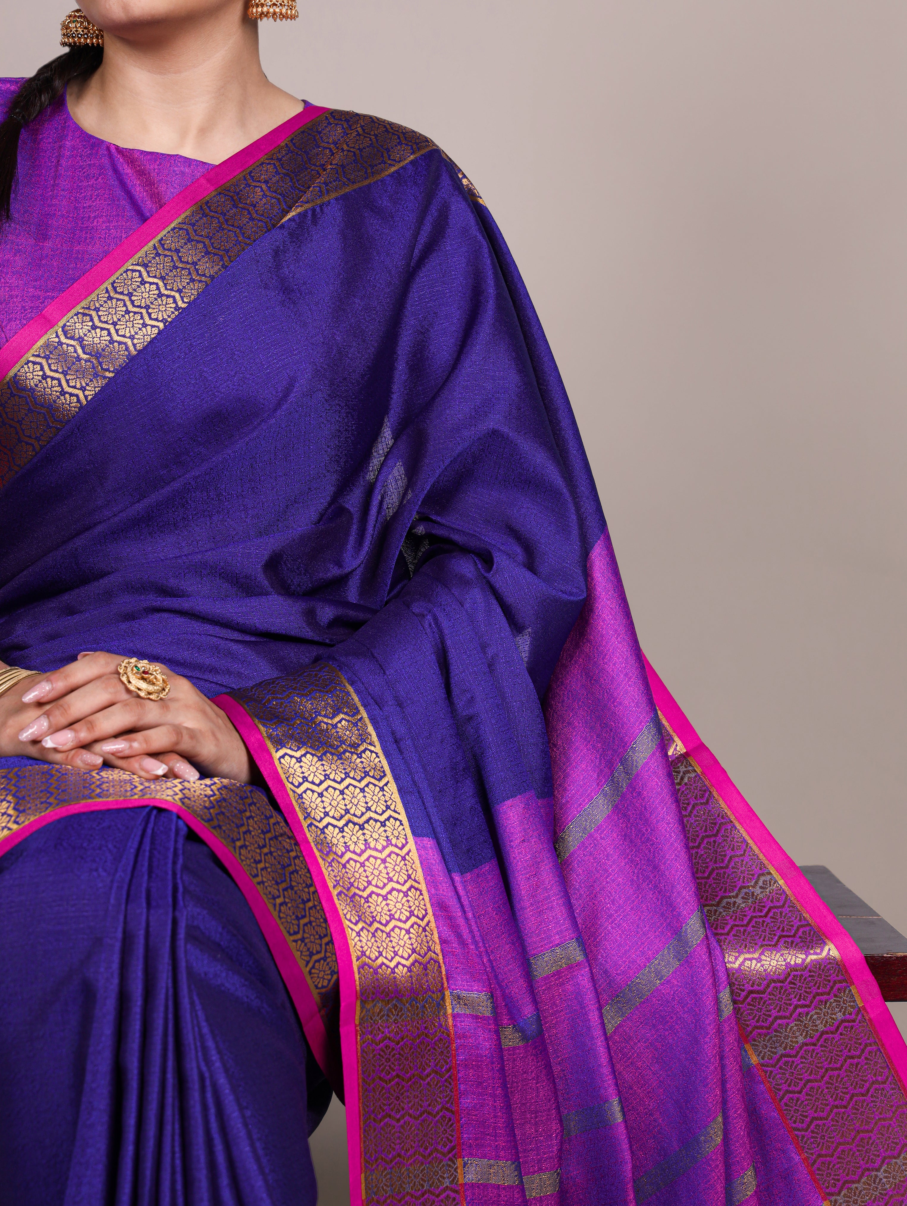 Poly Cotton Saree For Women