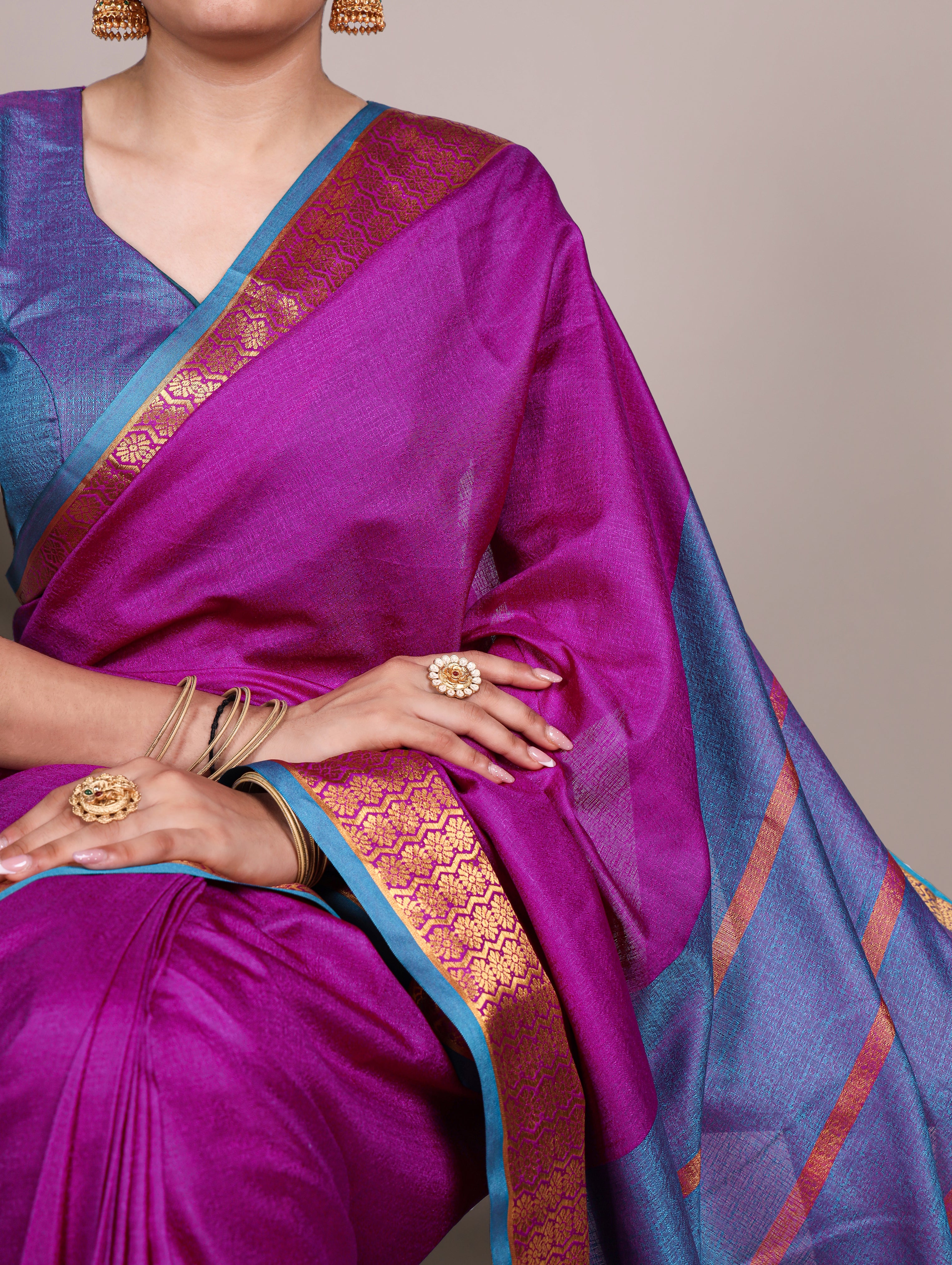 Poly Cotton Saree For Women