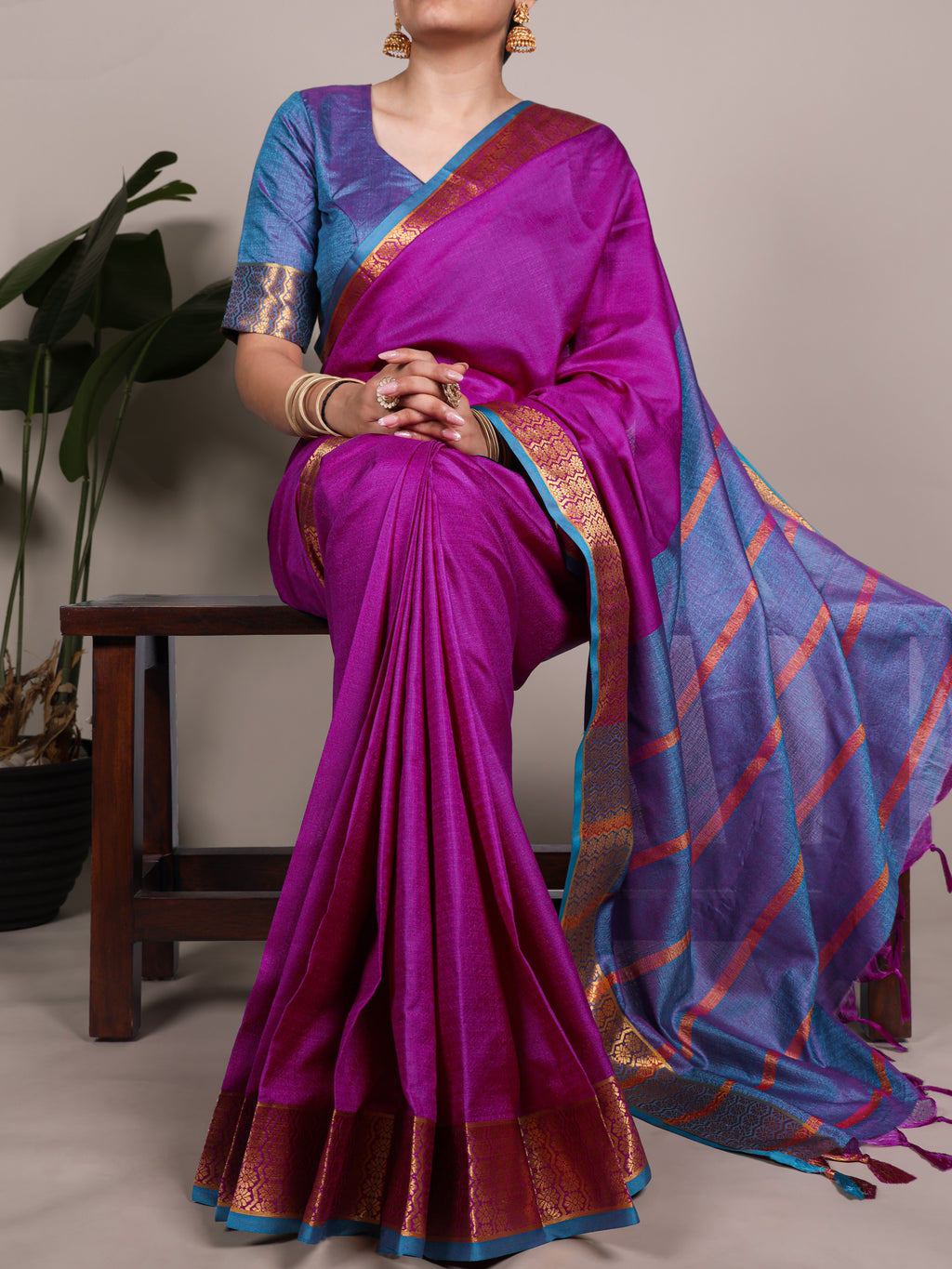 Poly Cotton Saree For Women