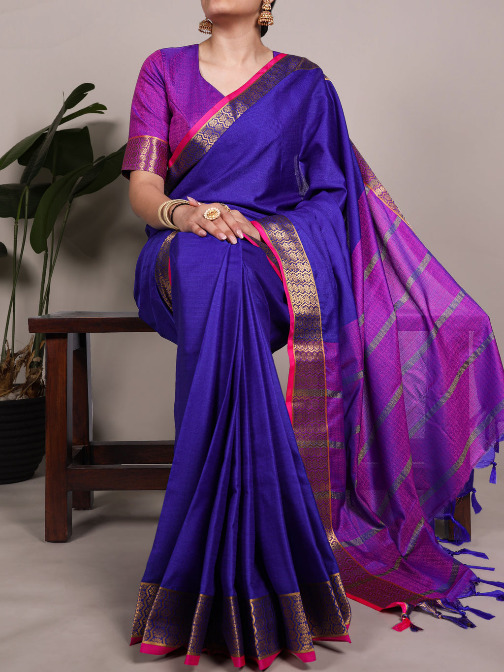 Poly Cotton Saree For Women