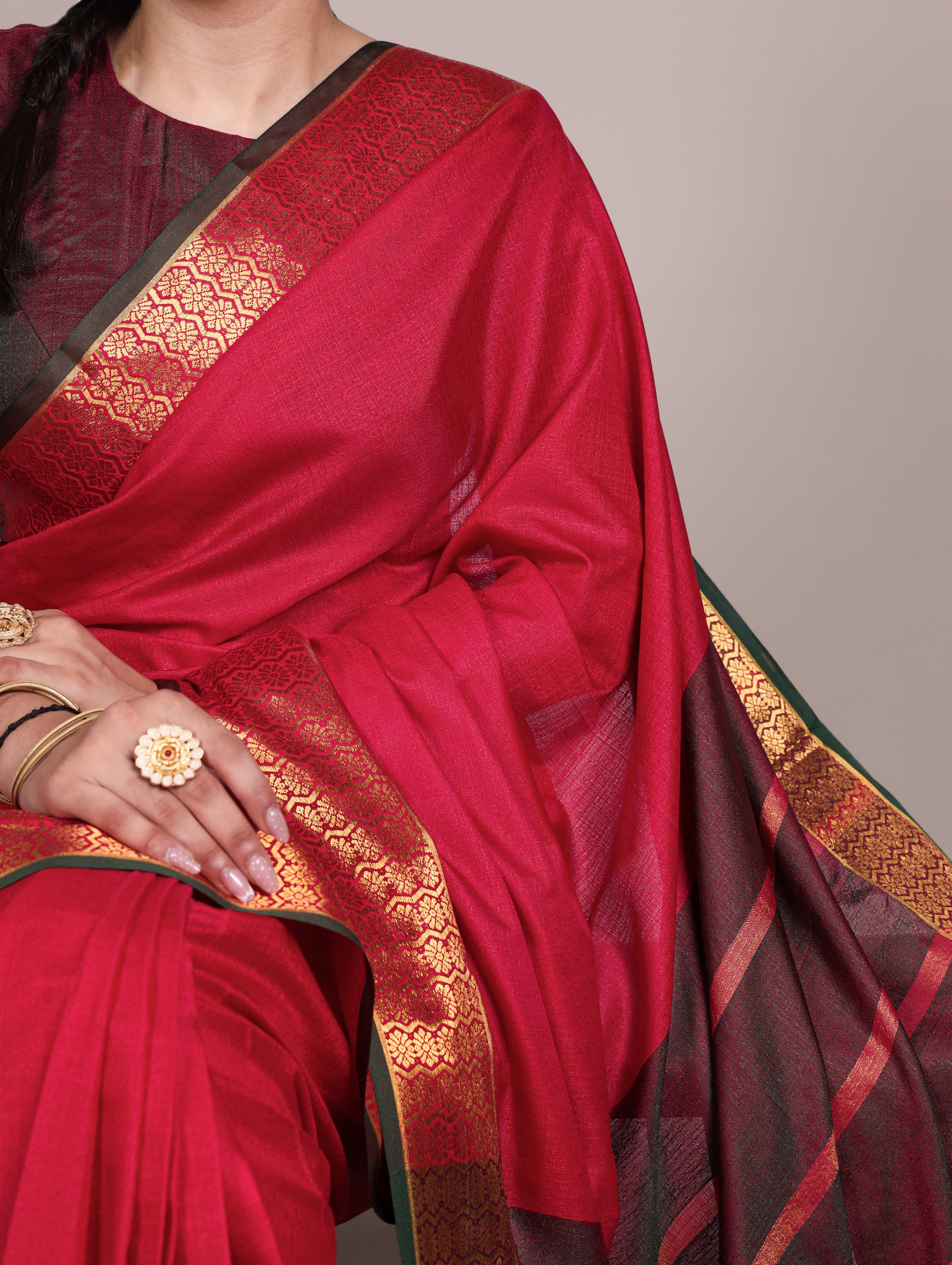 Poly Cotton Saree For Women