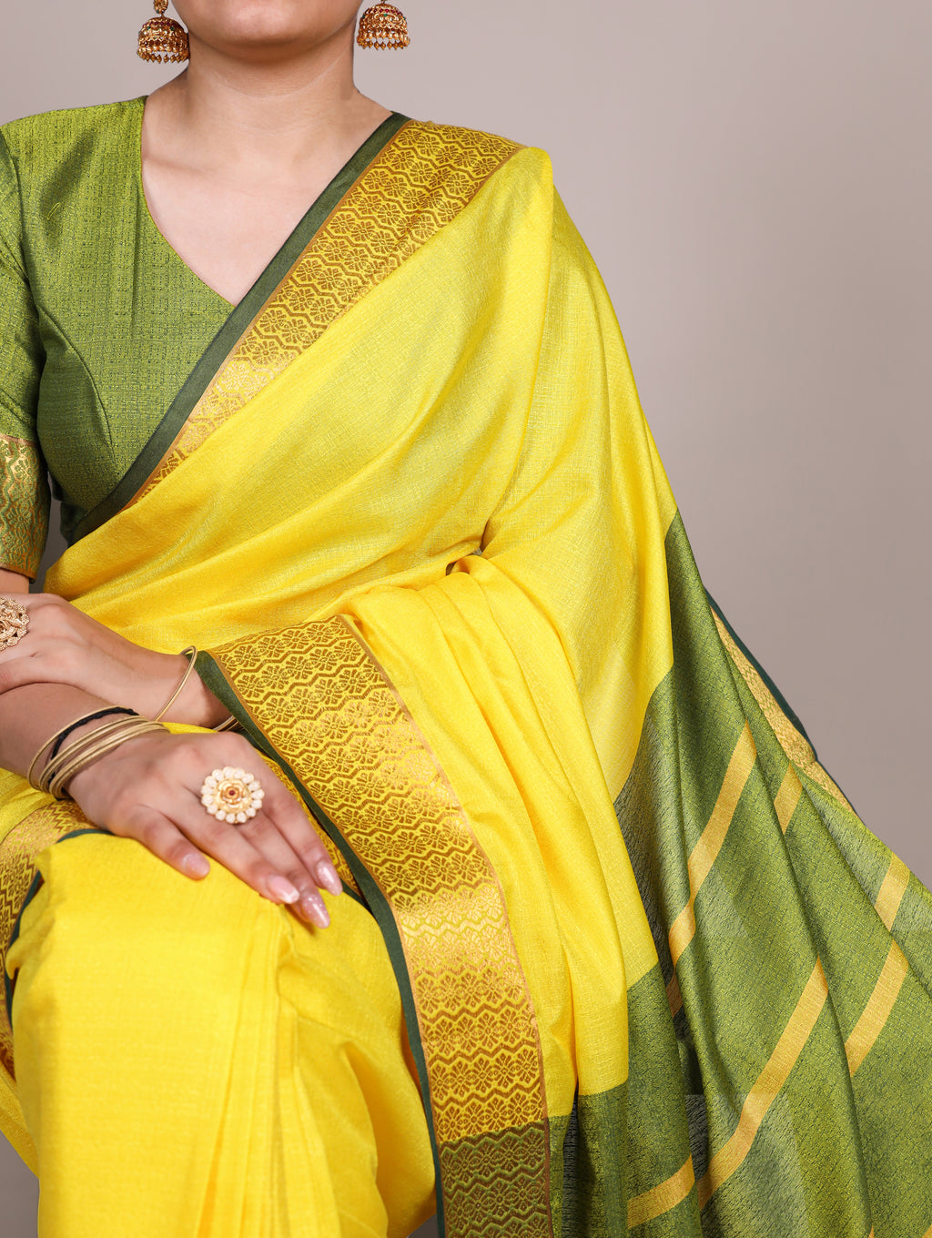 Poly Cotton Saree For Women