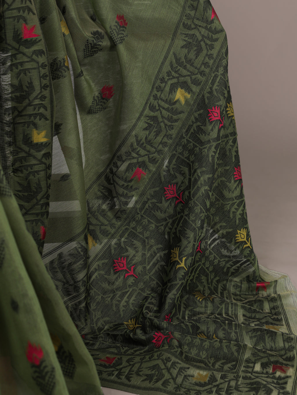 Cotton Thread Weaving Saree For Women