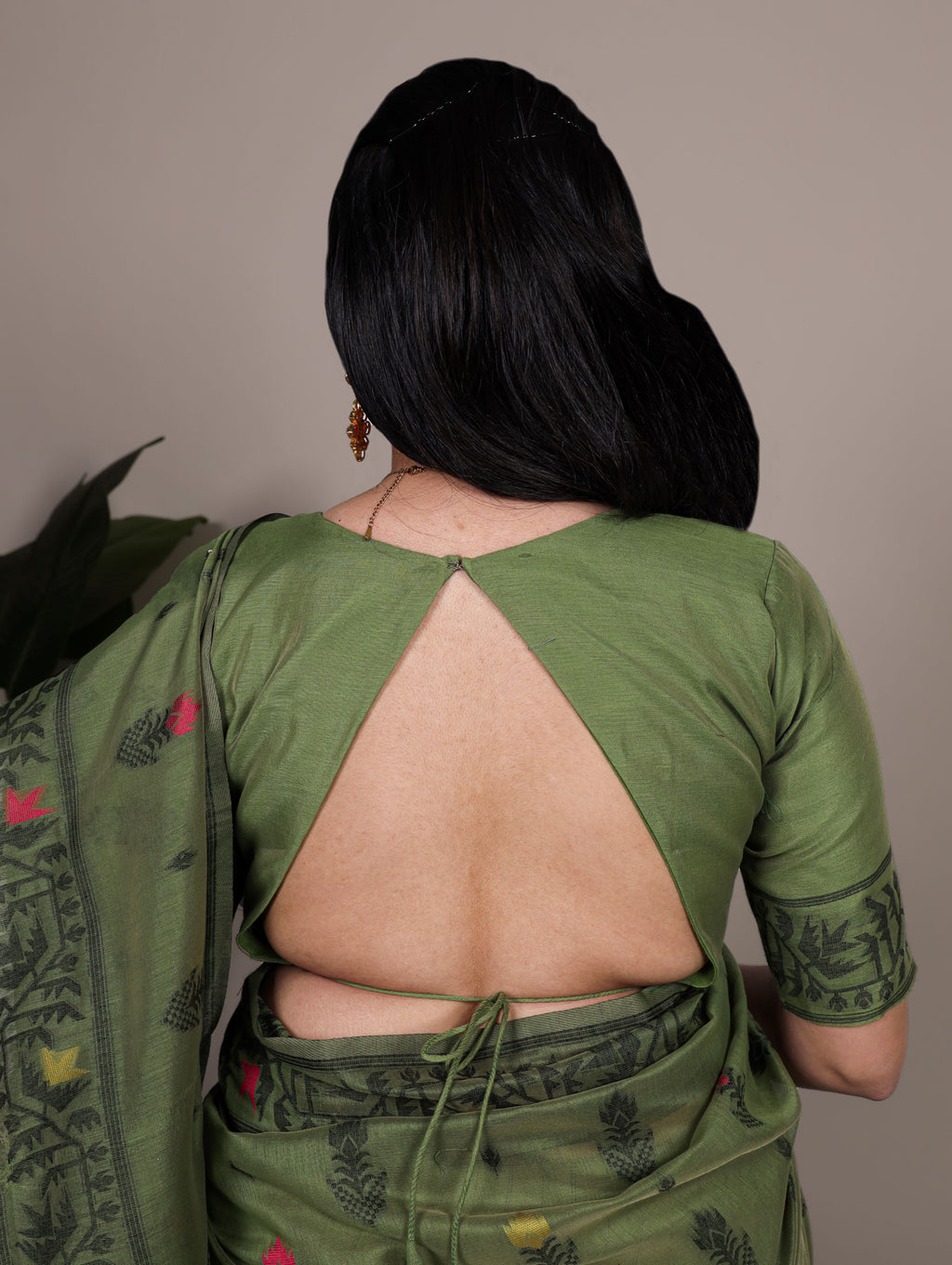 Cotton Thread Weaving Saree For Women