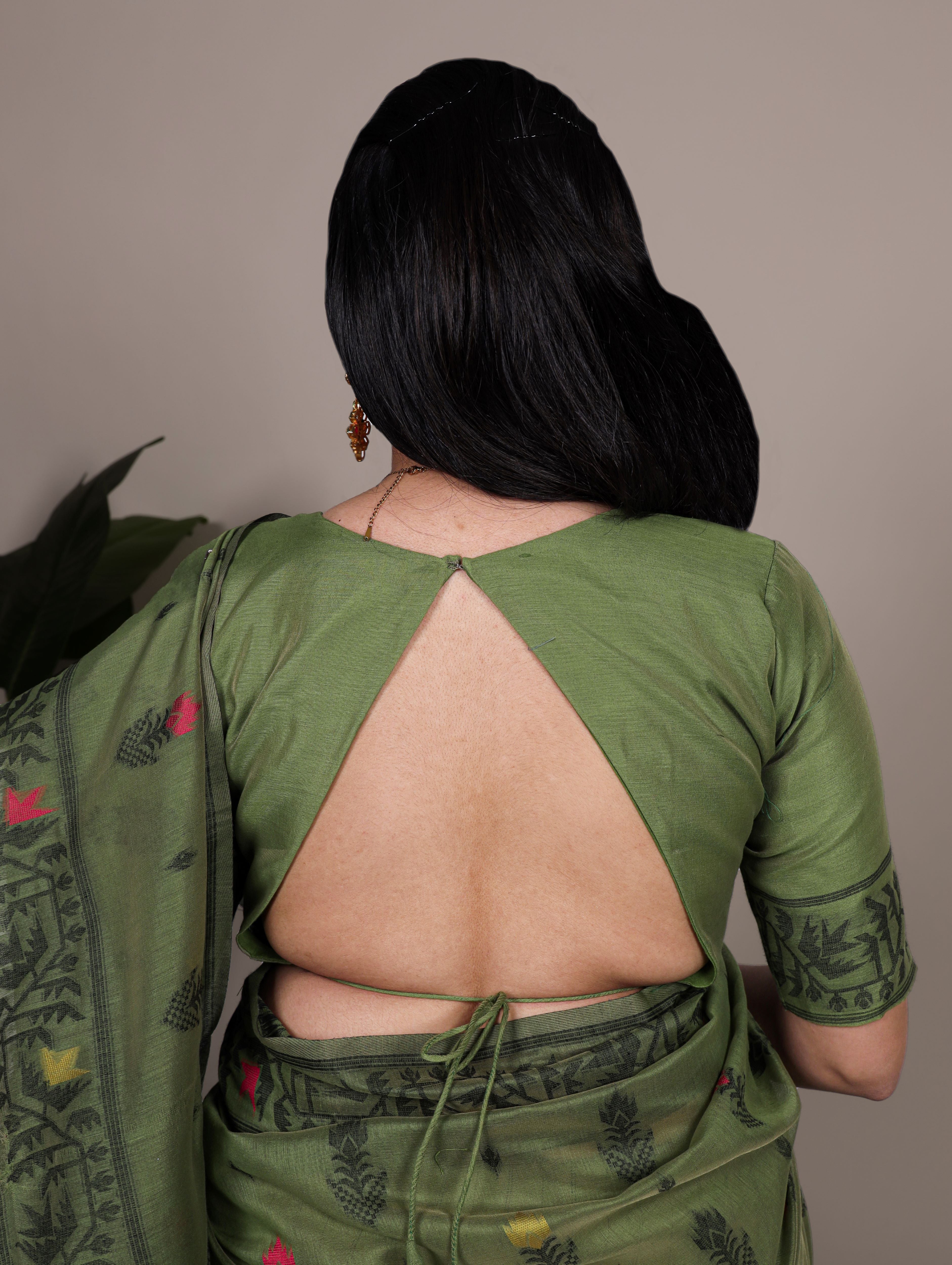 Cotton Thread Weaving Saree For Women