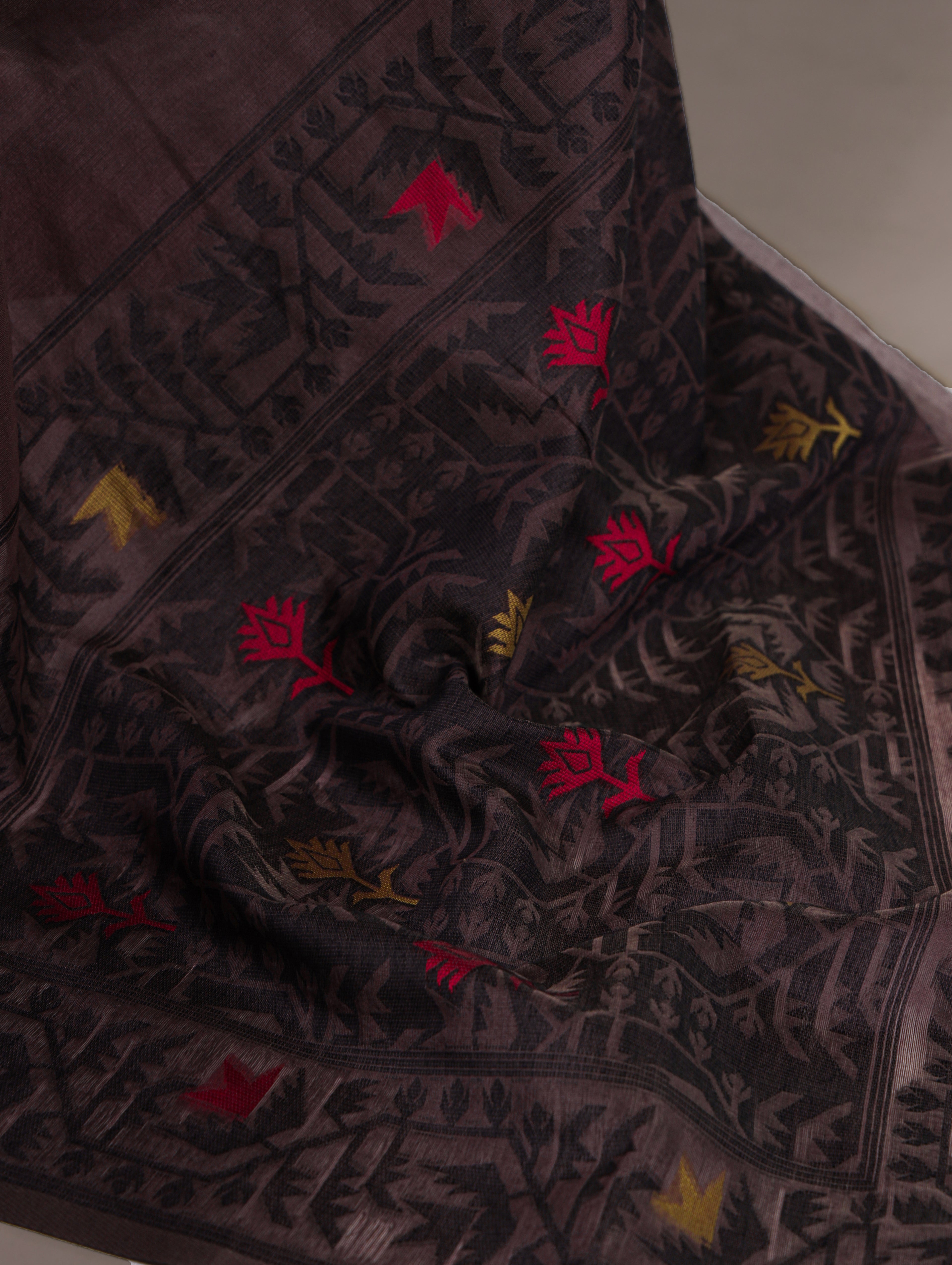 Cotton Thread Weaving Saree For Women