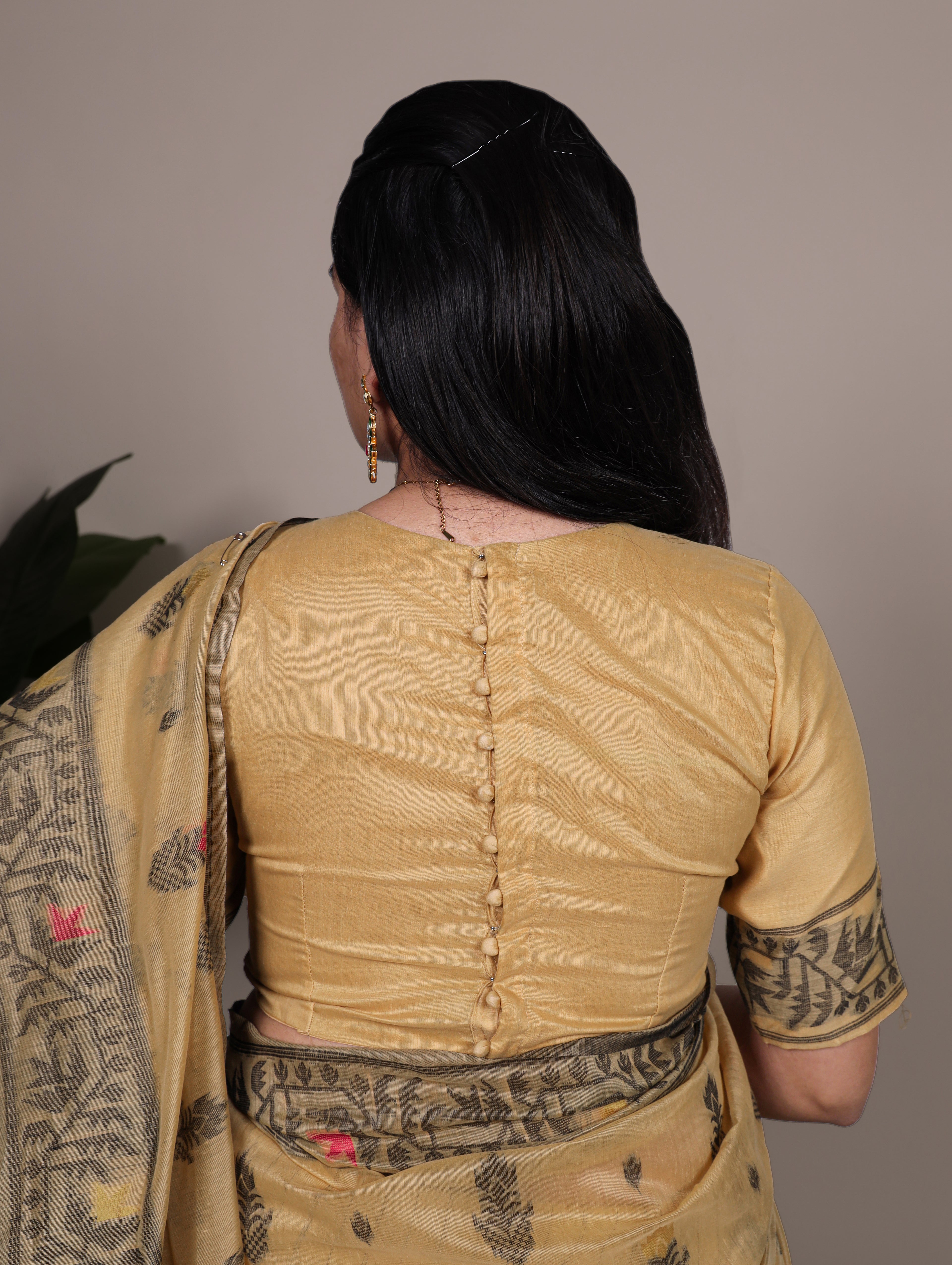 Cotton Thread Weaving Saree For Women