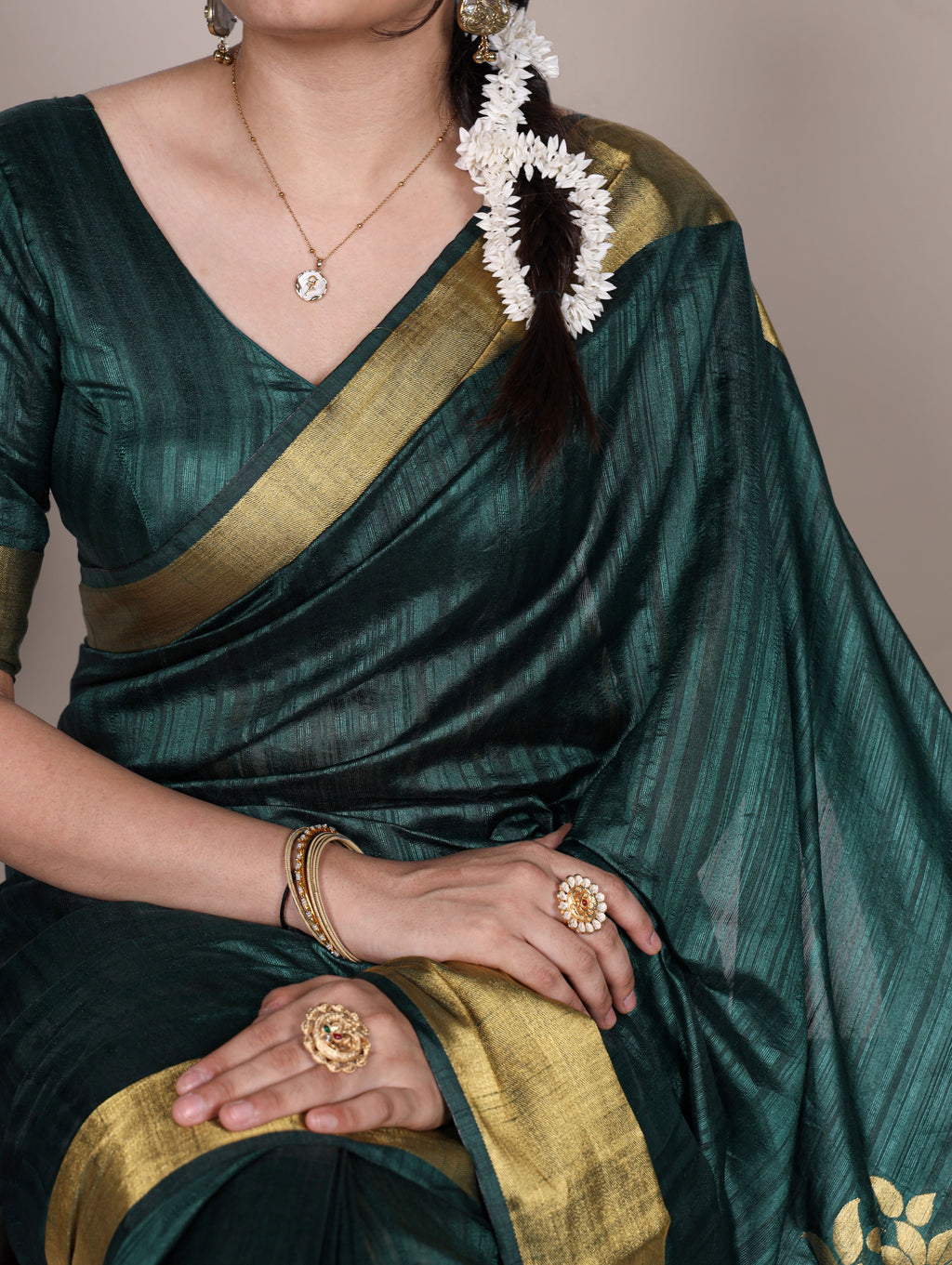 Raw Silk Zari Weaving Saree