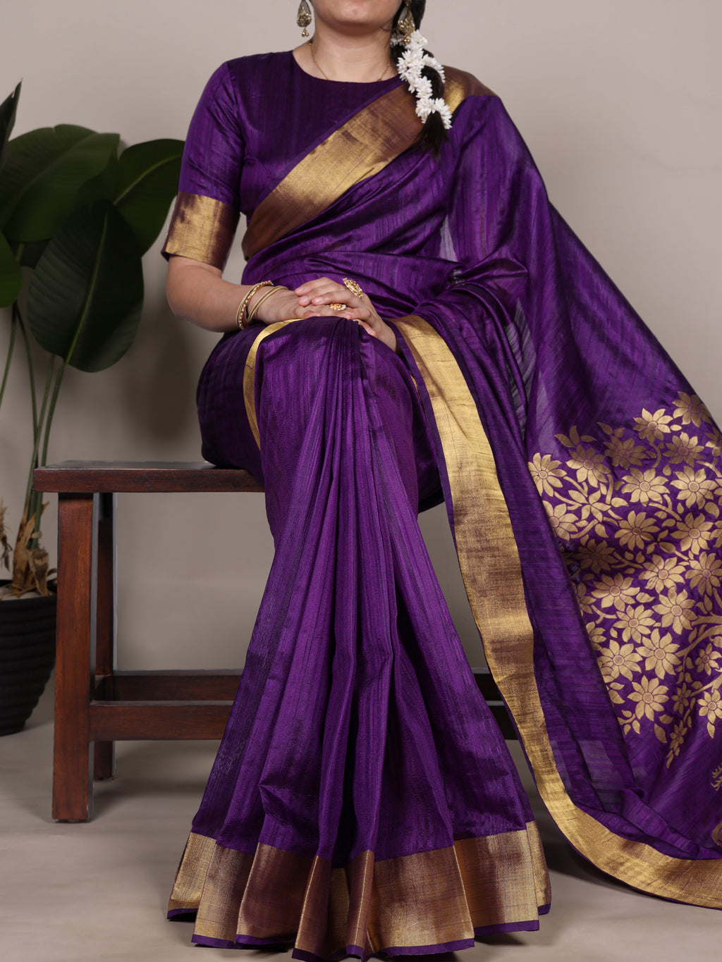 Raw Silk Zari Weaving Saree