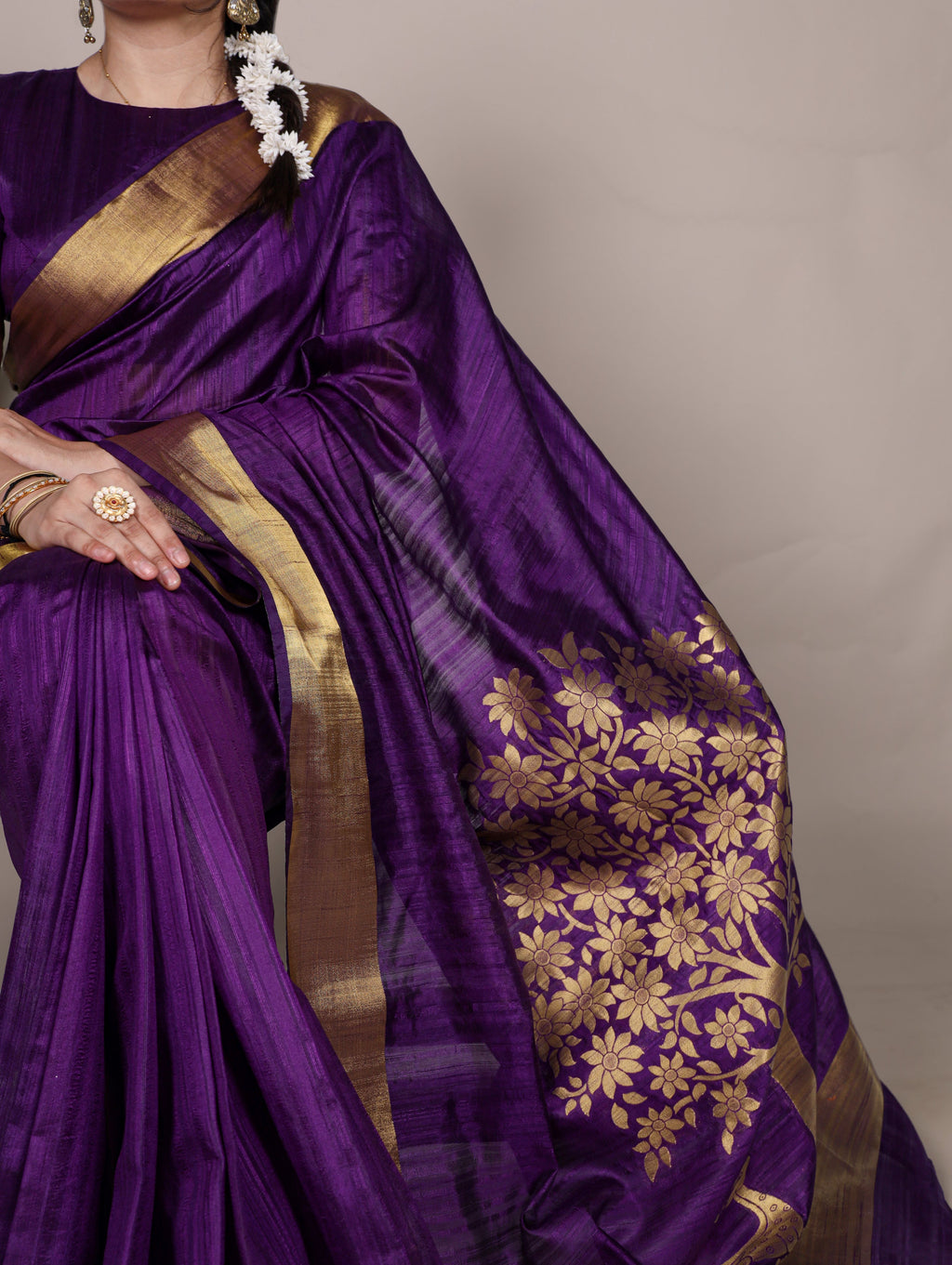 Raw Silk Zari Weaving Saree