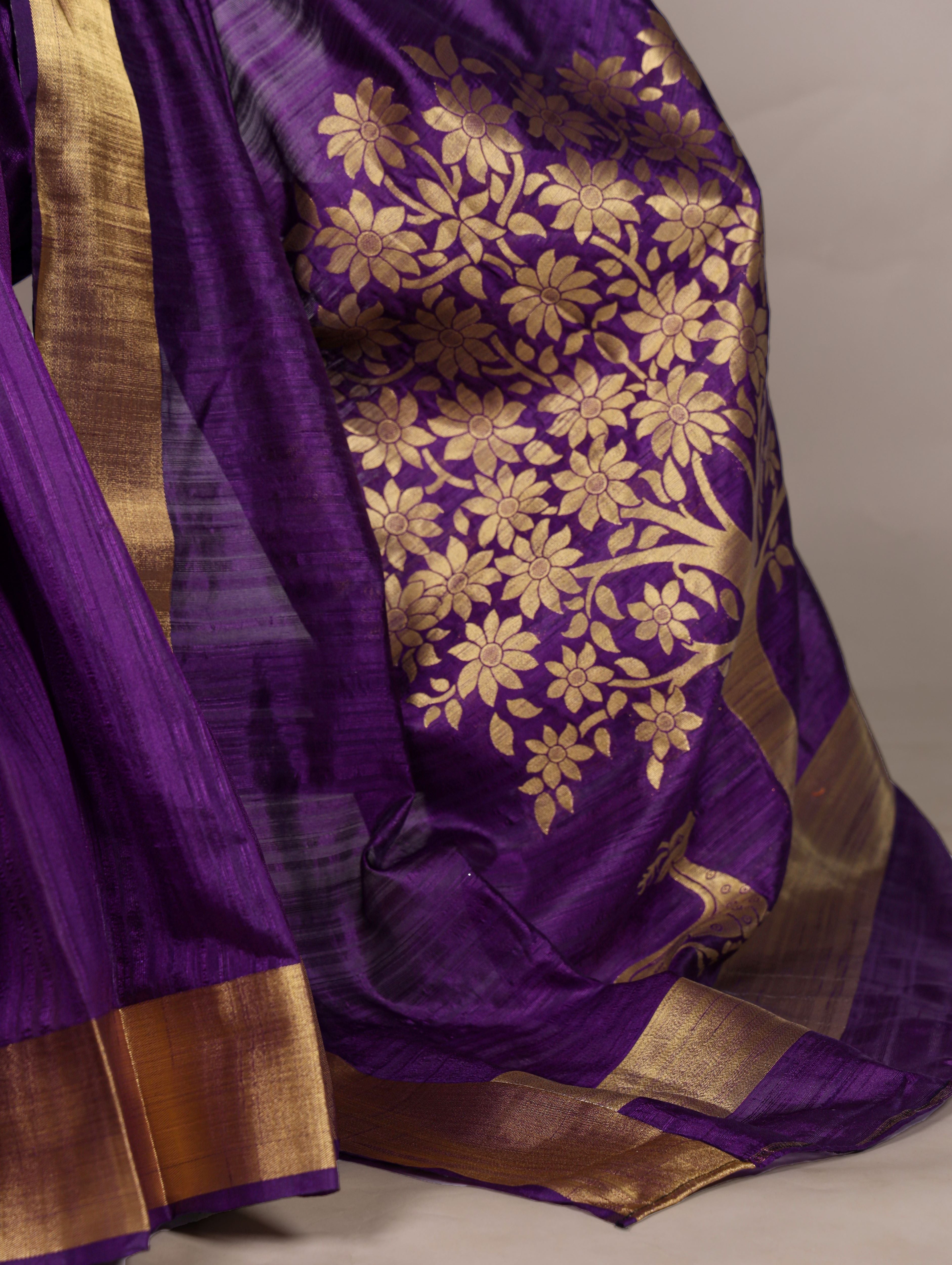 Raw Silk Zari Weaving Saree