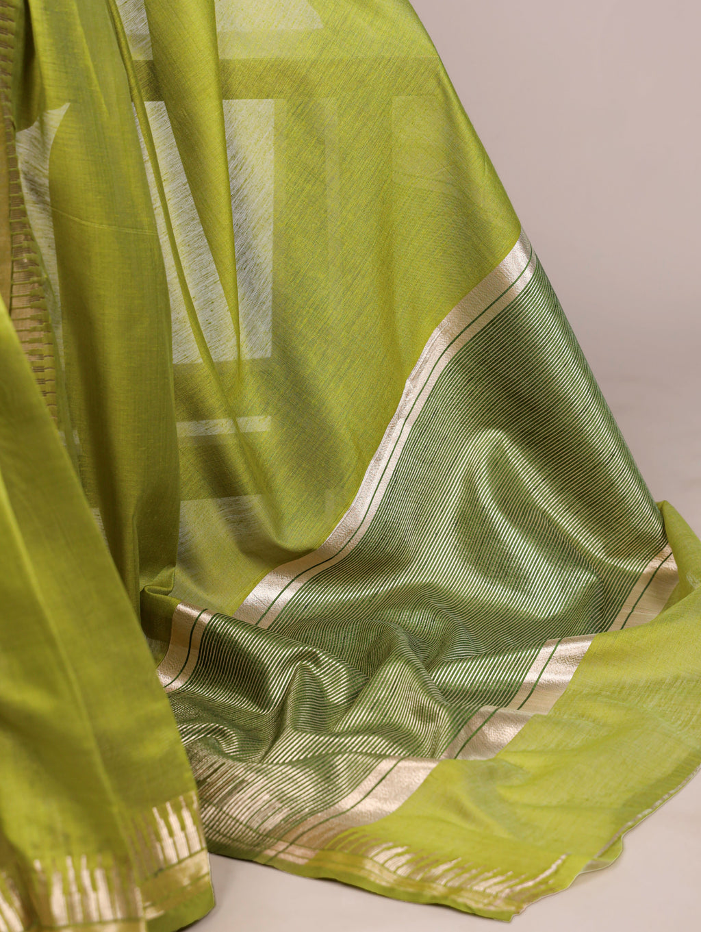 Cotton Silk Zari Weaving Saree