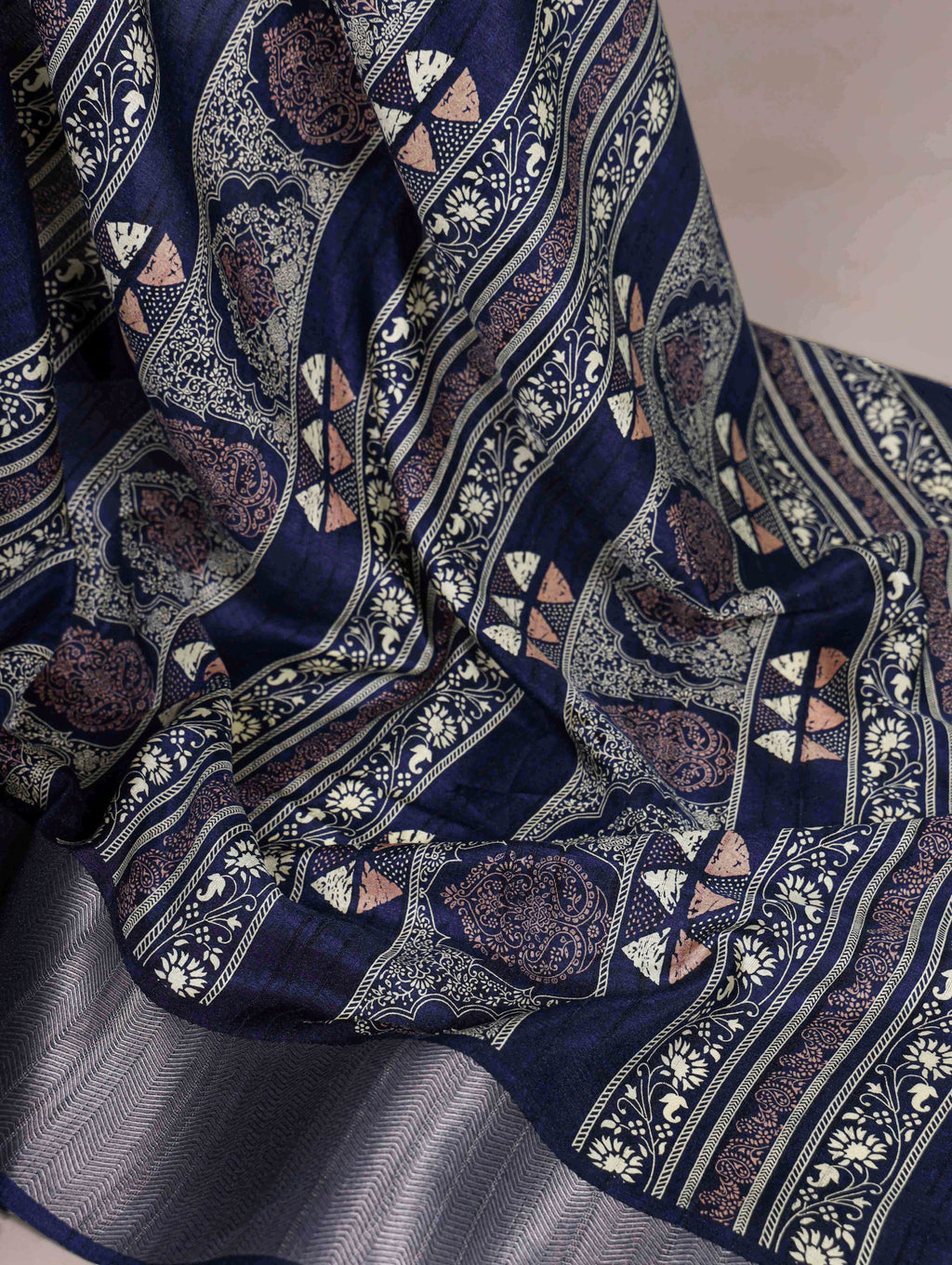 Slub Silk Printed Saree