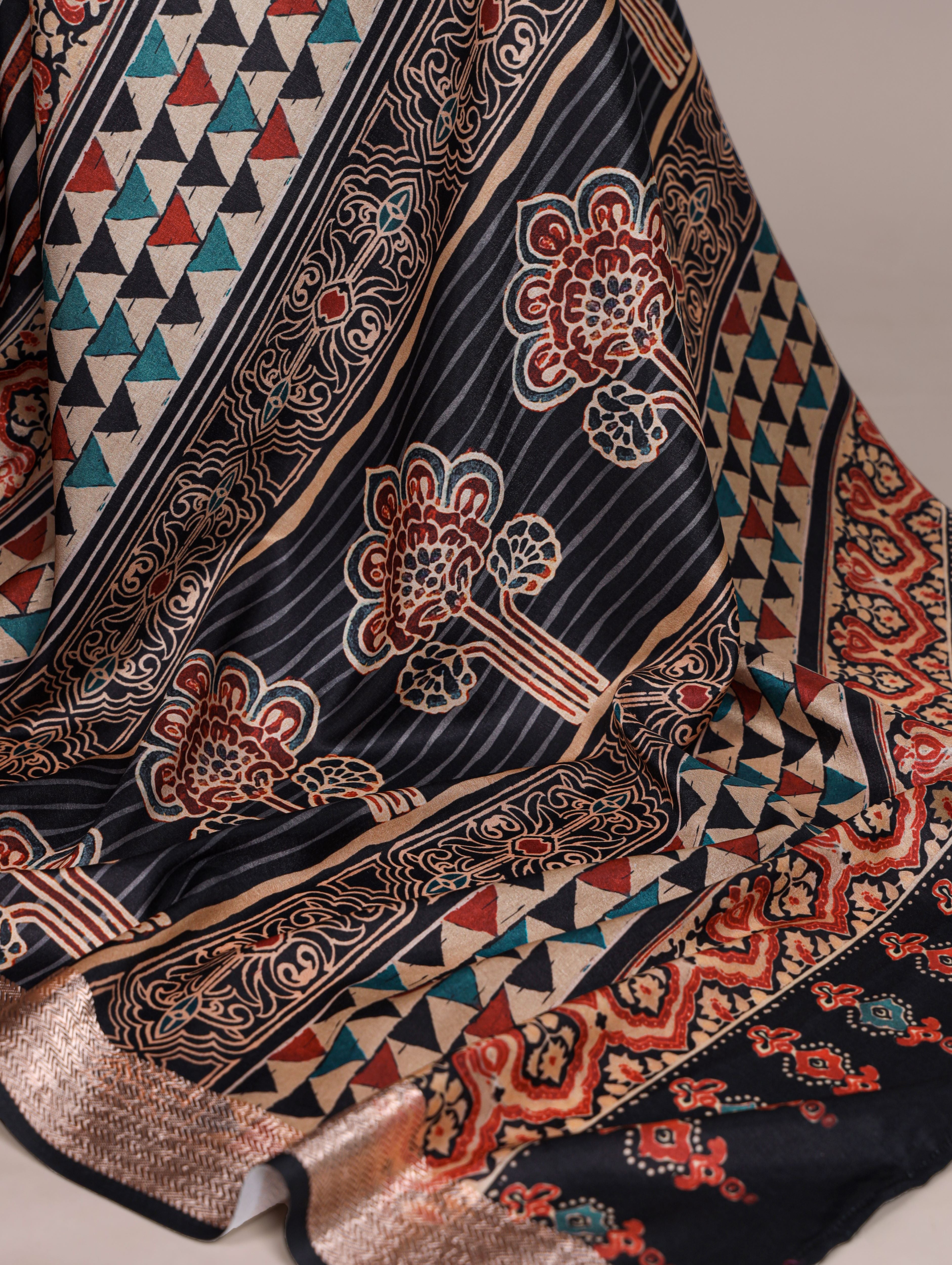 Tussar Silk Printed Saree