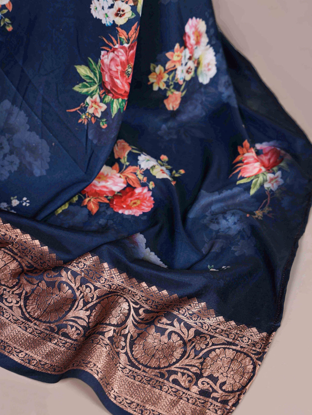 Tussar Silk Printed Saree