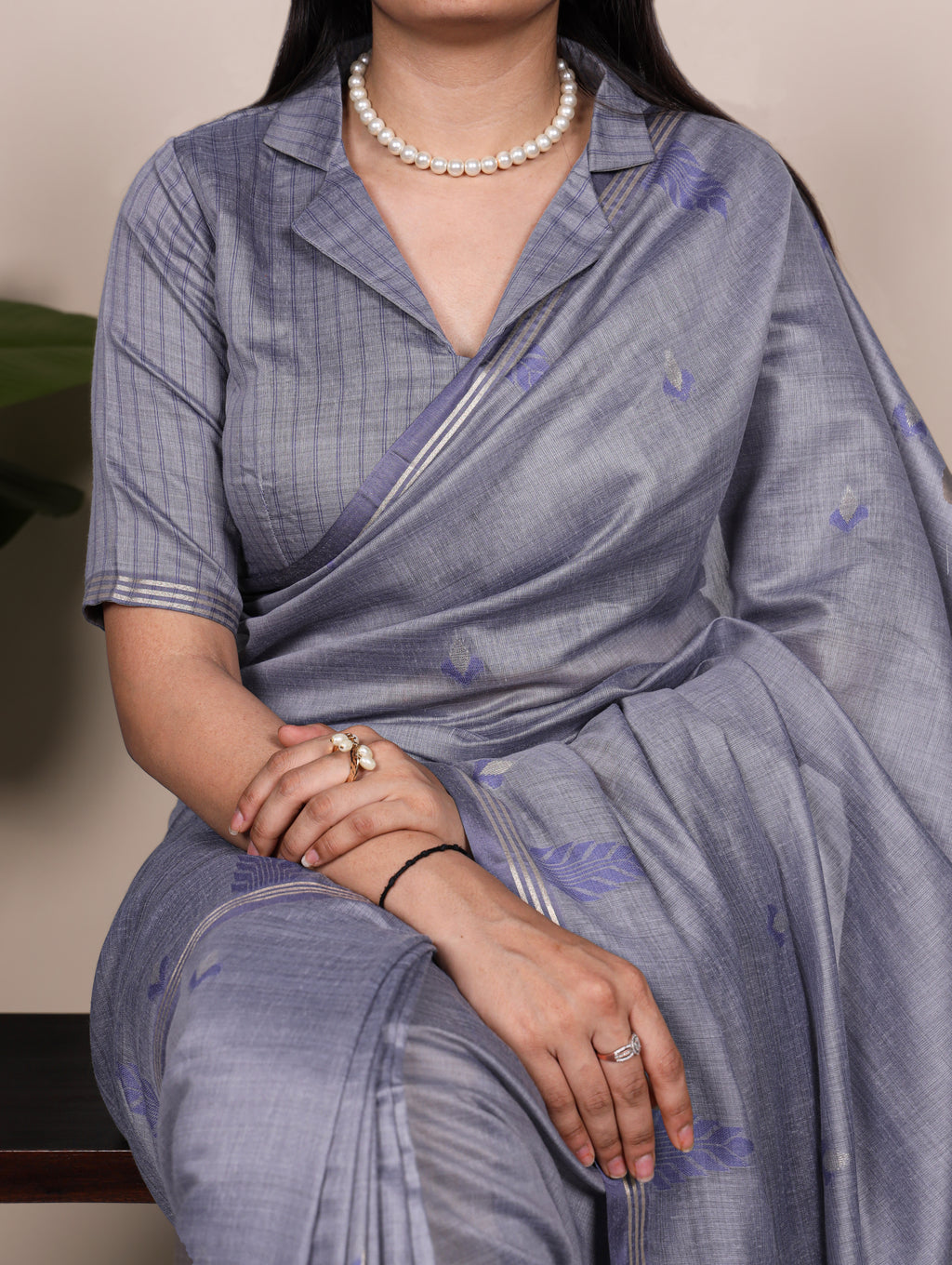 Cotton Silk Zari Weaving Saree