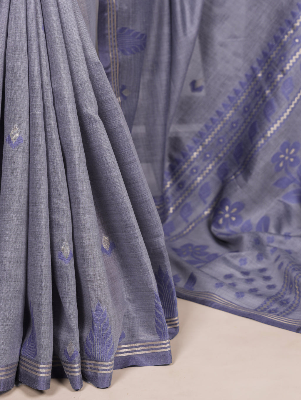 Cotton Silk Zari Weaving Saree