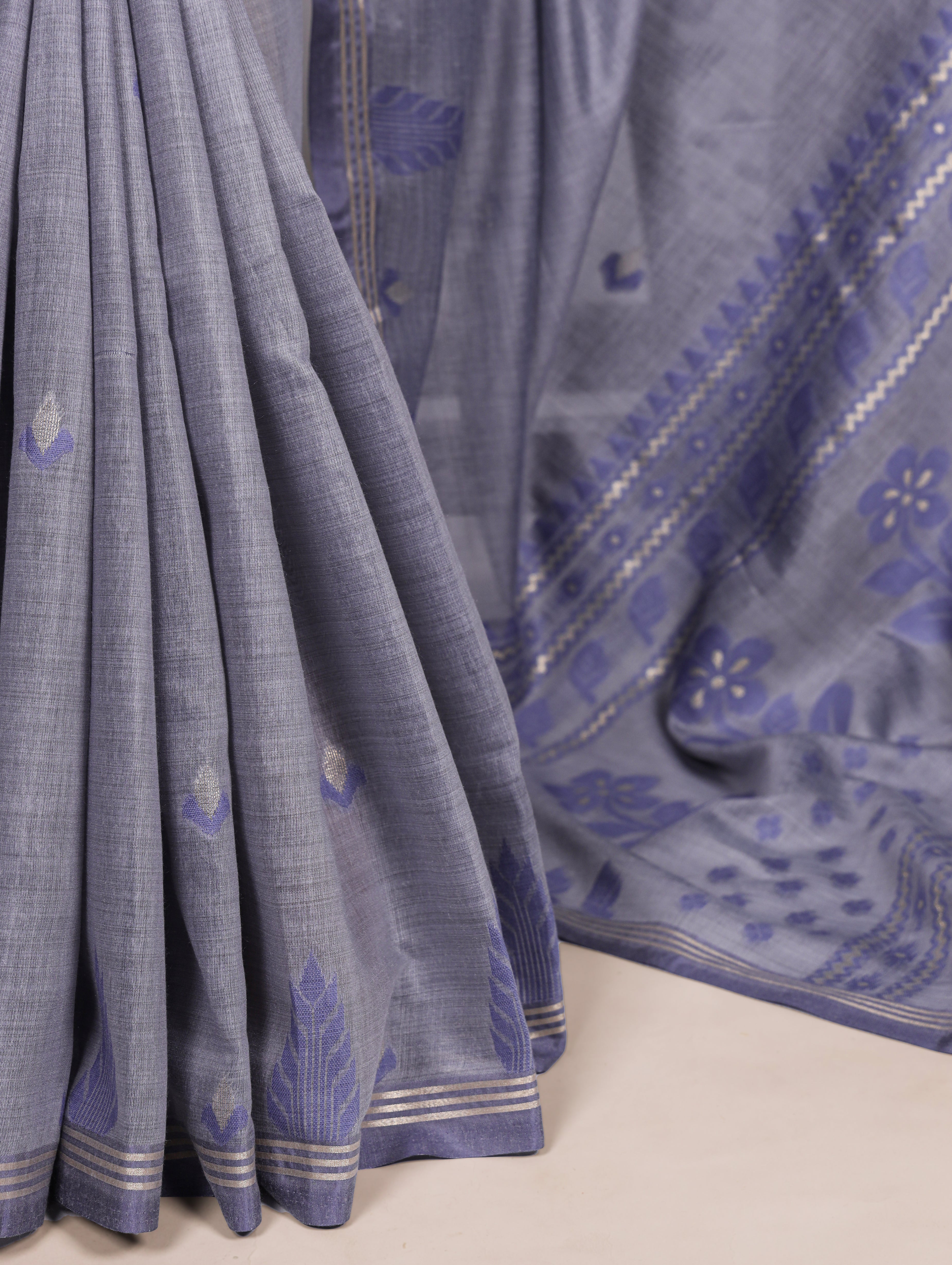 Cotton Silk Zari Weaving Saree