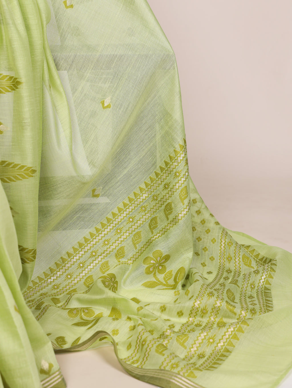 Cotton Silk Zari Weaving Saree