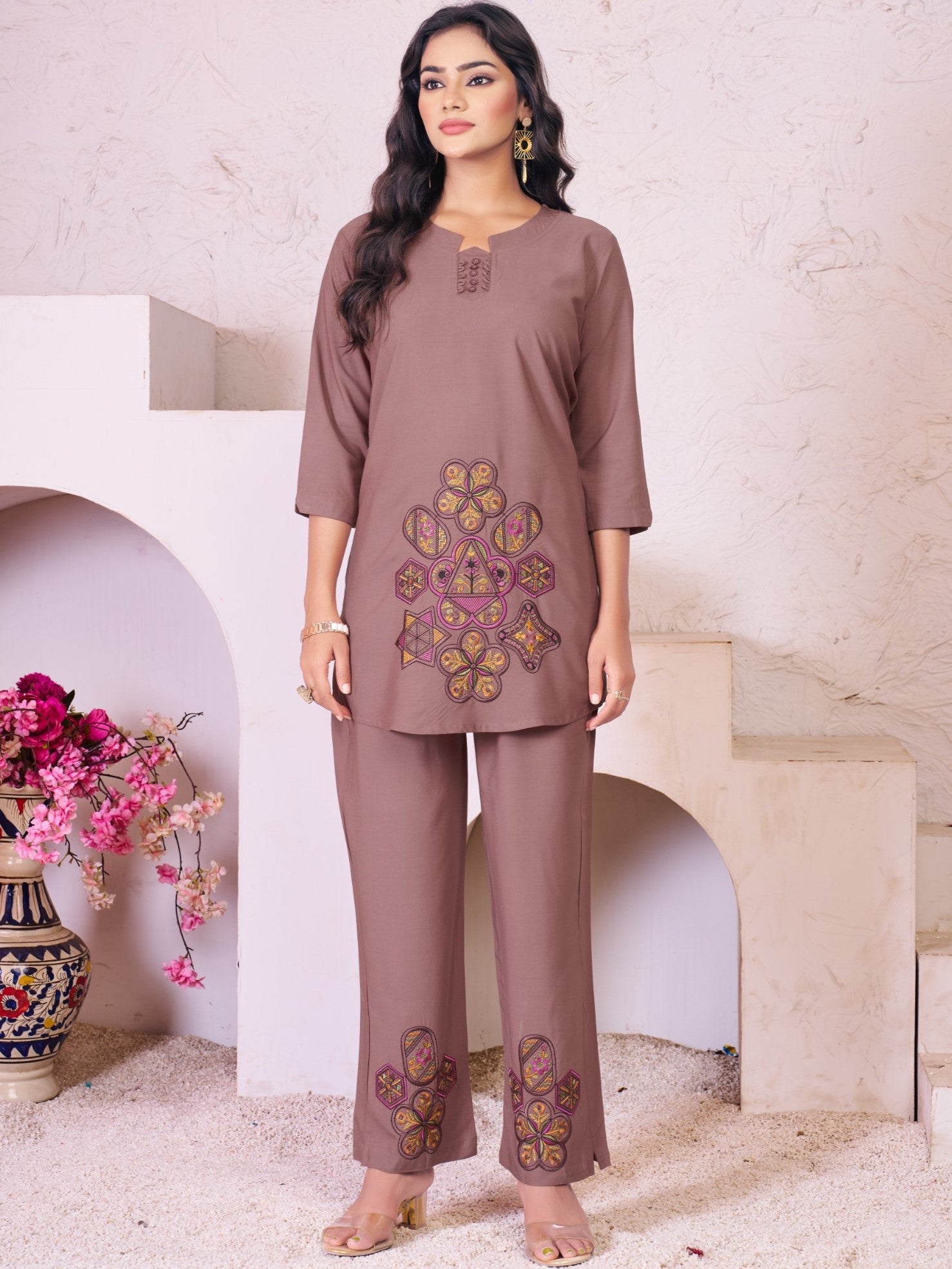 Rayon Co-ord Set For Women