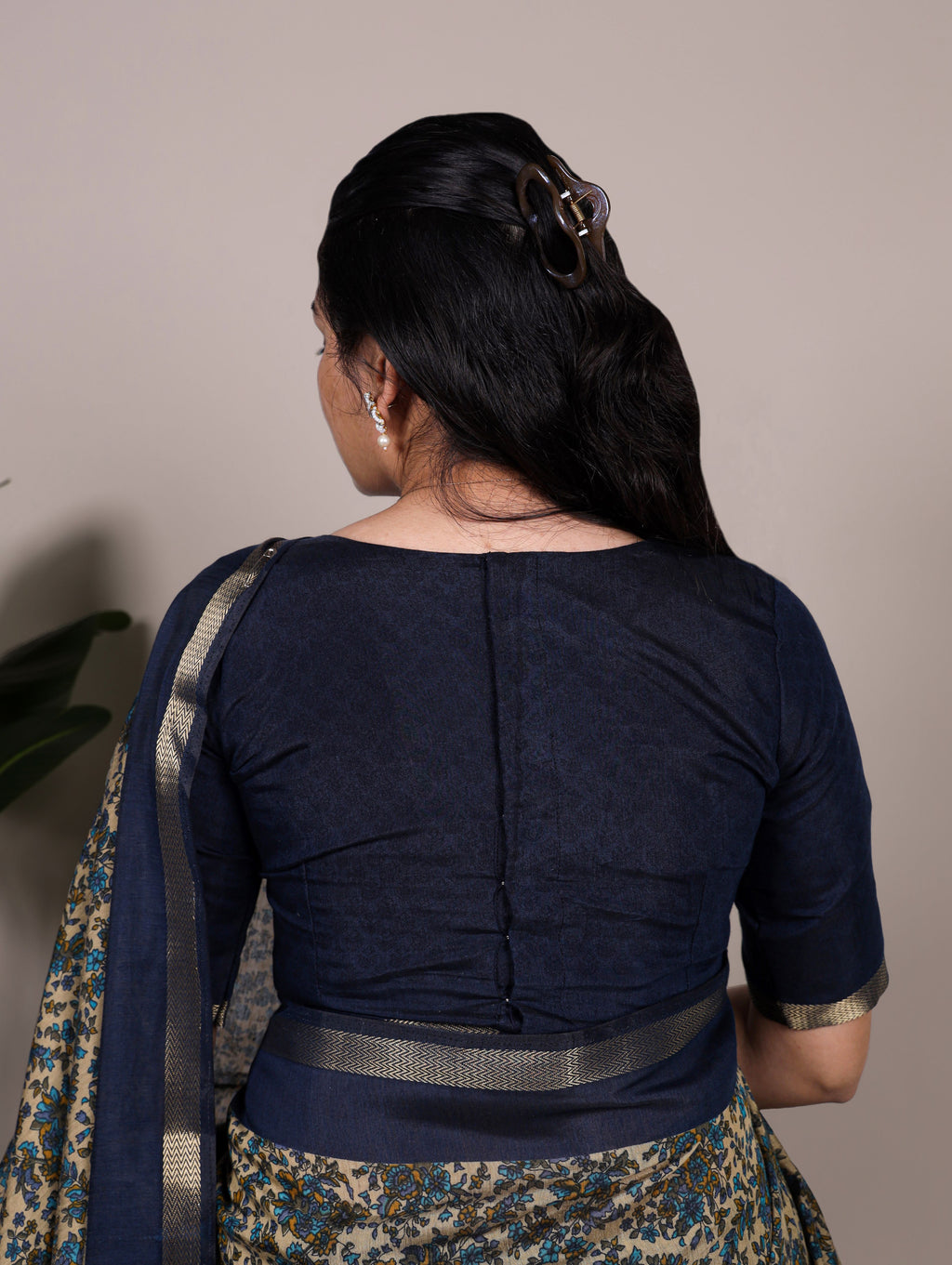 Chanderi Printed Zari Weaving Saree