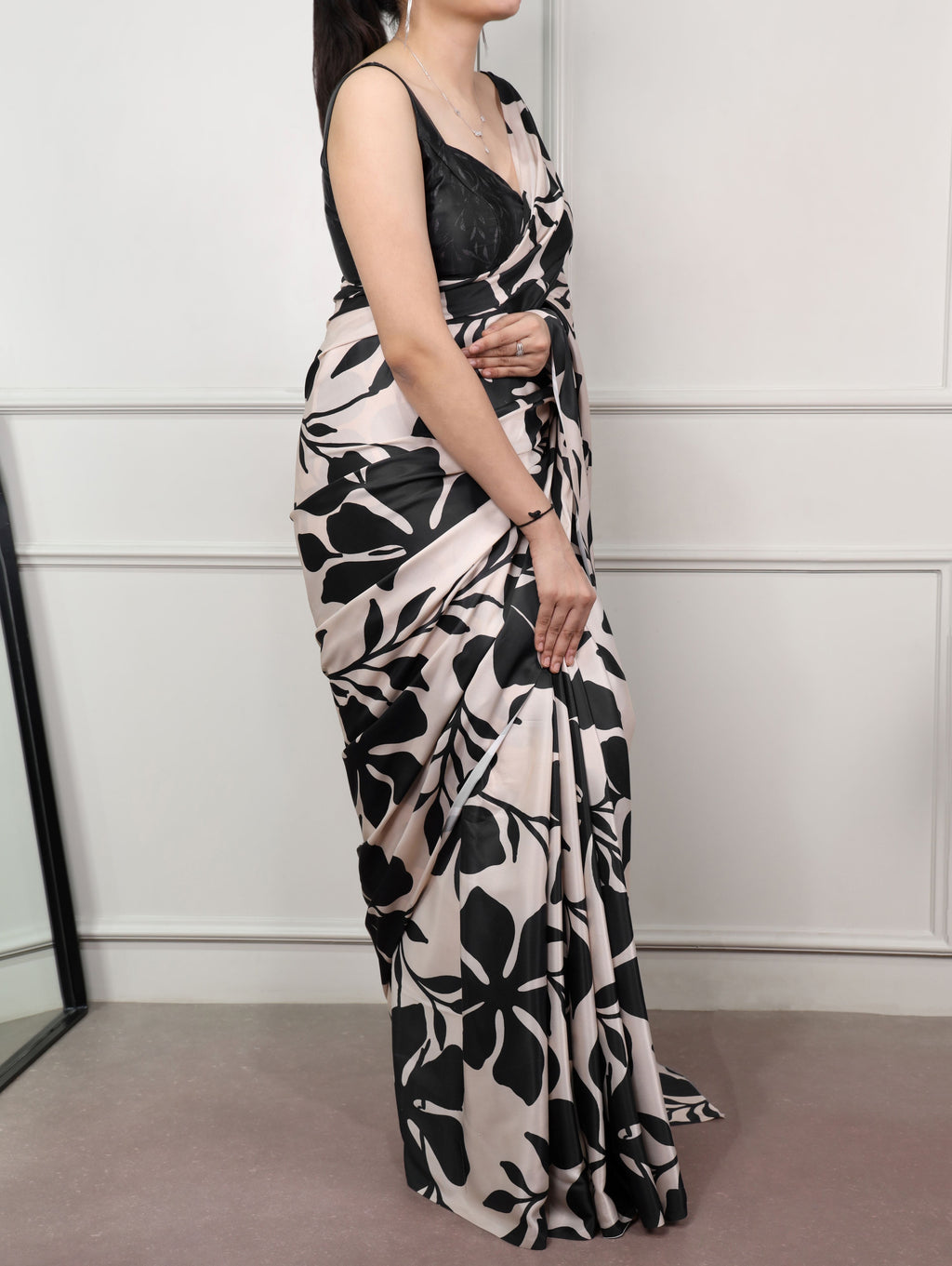 Satin Silk Printed Saree