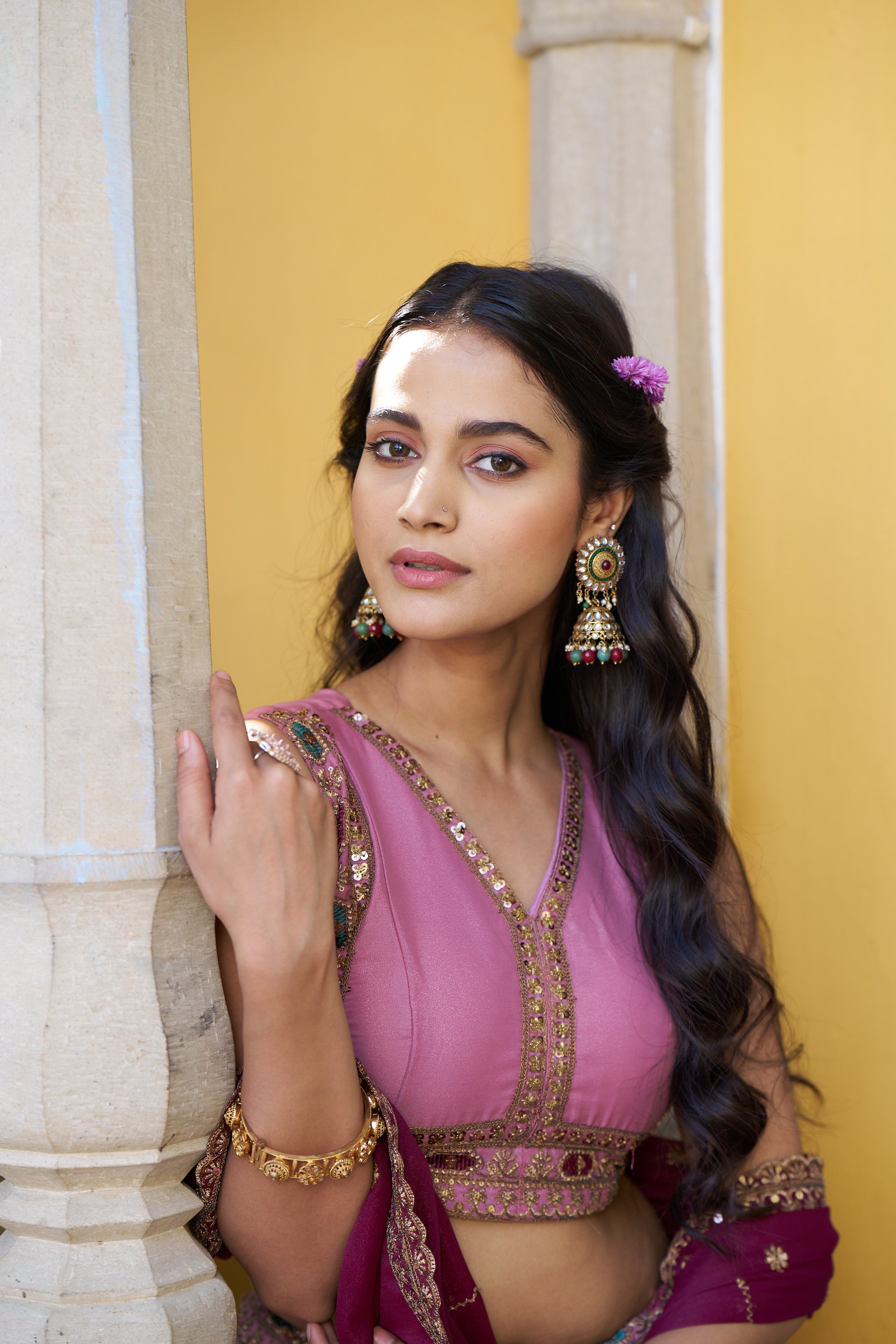 Star Georgette Embroidered Lehenga With Dupatta
